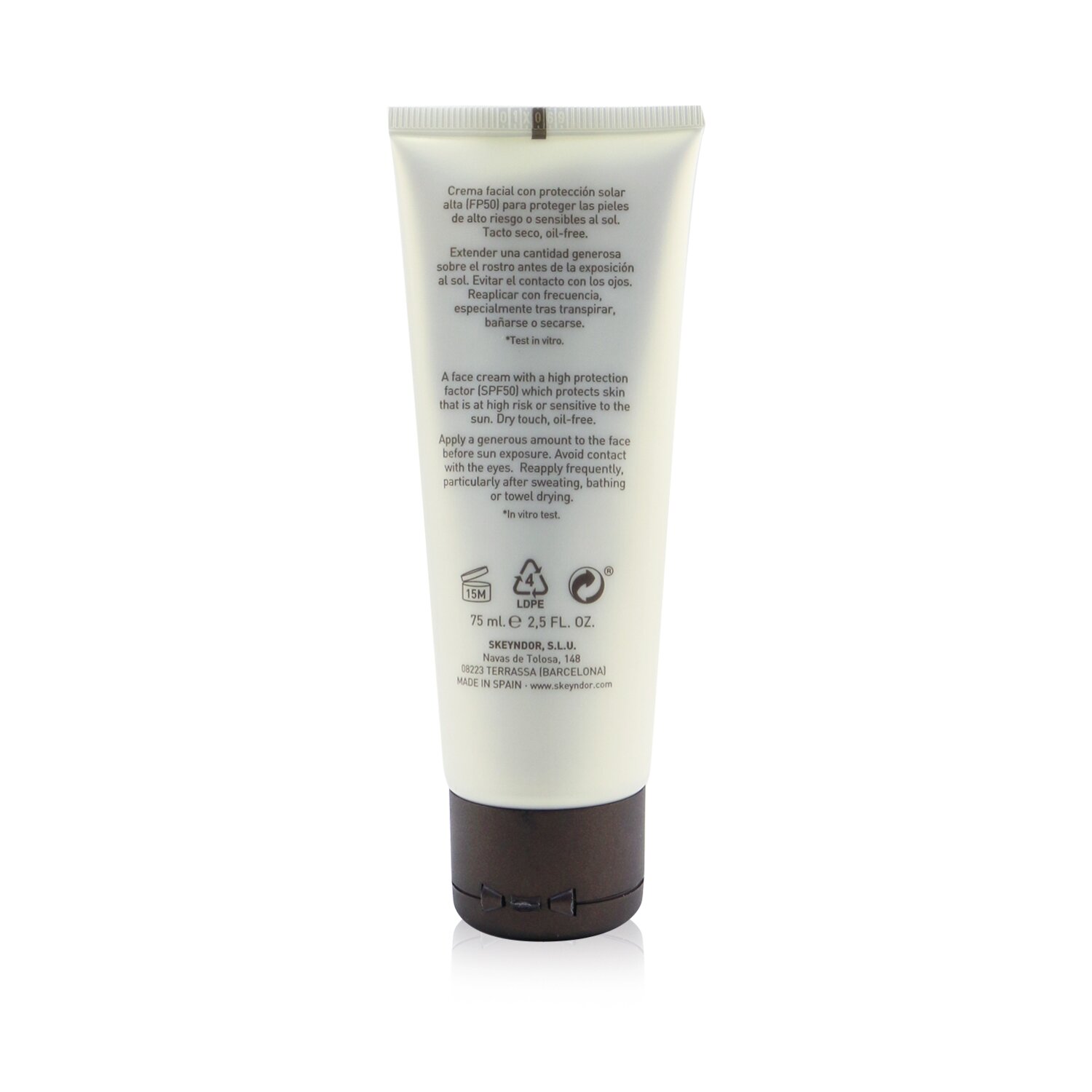 SKEYNDOR Sun Expertise Dry Touch Protective Face Emulsion SPF50 (Oil Free & Water Resistant) 75ml/2.5oz