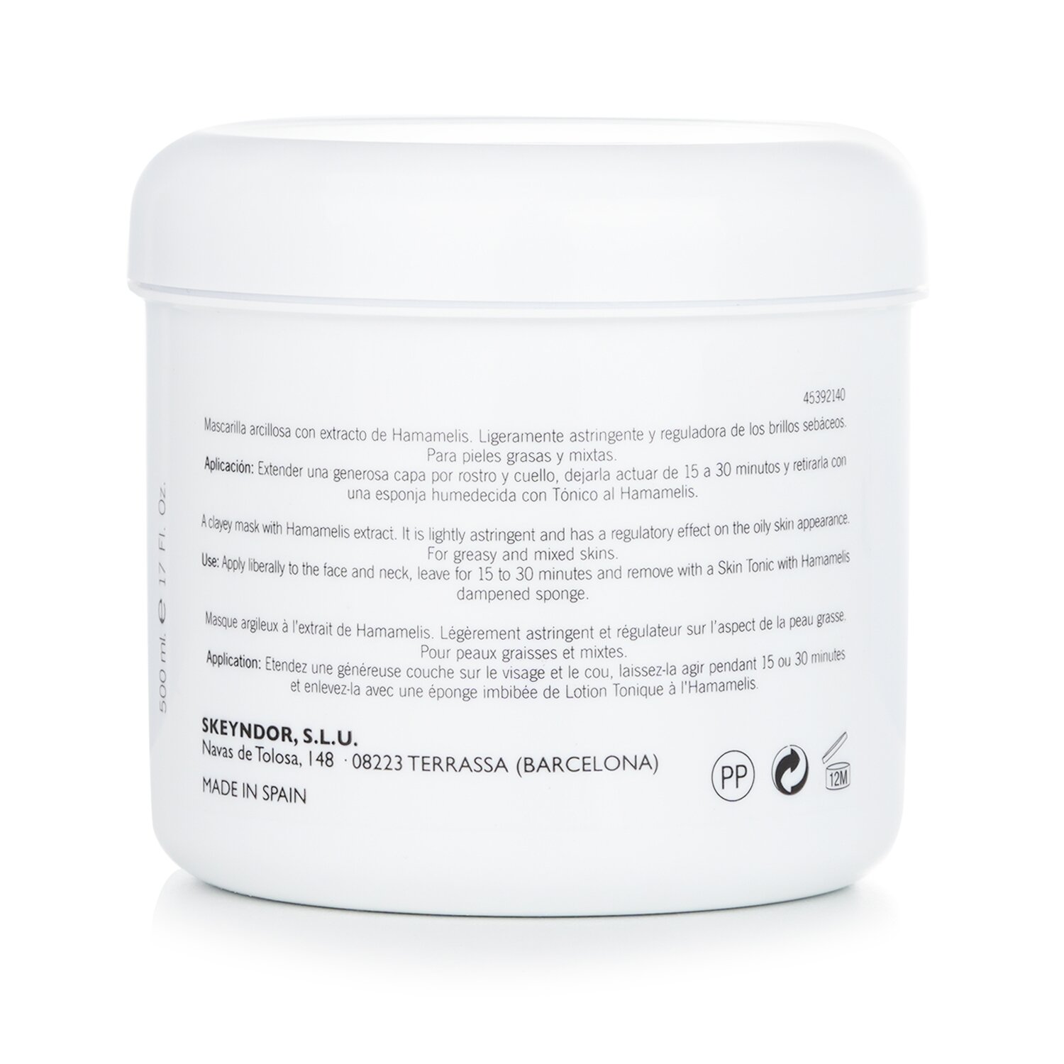 SKEYNDOR Essential Нормализующая Маска Крем (Салонный Размер) 200ml/16.7oz