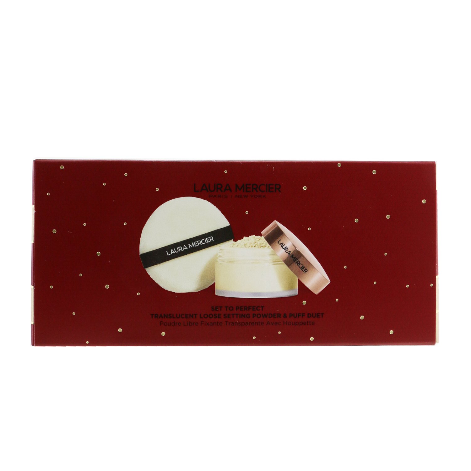 Laura Mercier  蘿拉蜜思 Set To Perfect Translucent 散粉和粉撲二件套: 1x 散粉 29g + 1x 絲絨粉撲） 2pcs
