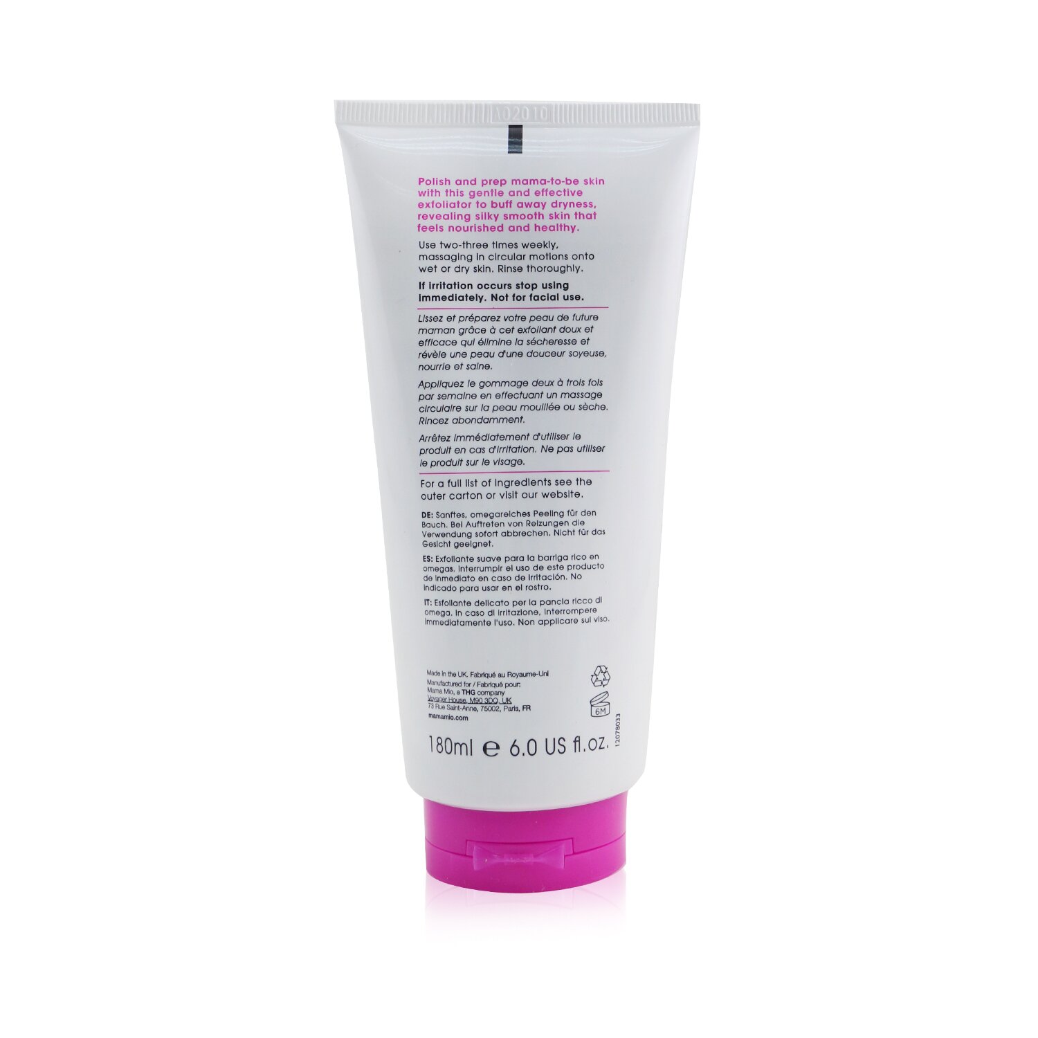 Mama Mio Tummy Rub Scrub - Omega Rich Gently Tummy Exfoliator (Box Slightly Damaged) 180ml/6oz