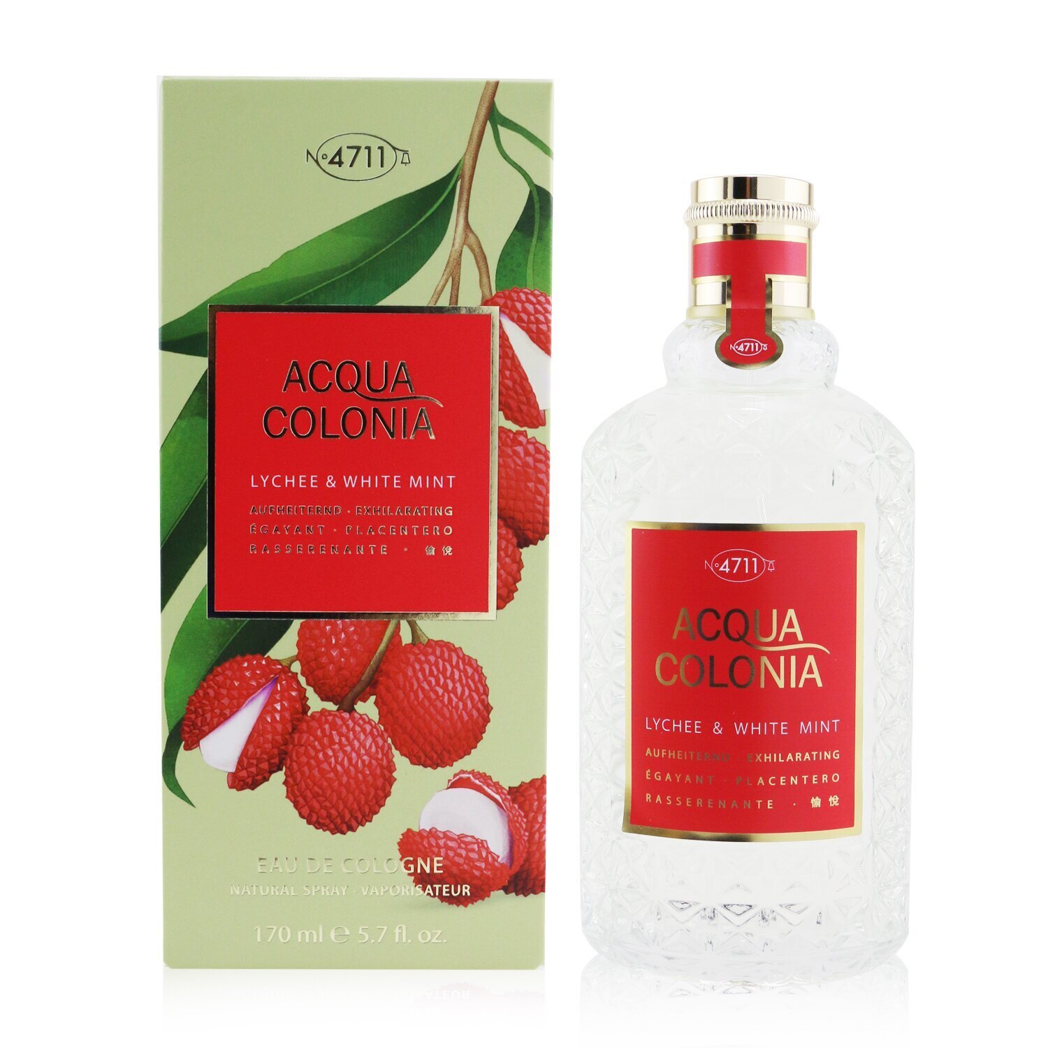 4711 Acqua Colonia Lychee & White Mint Eau De Cologne Spray 170ml/5.7oz