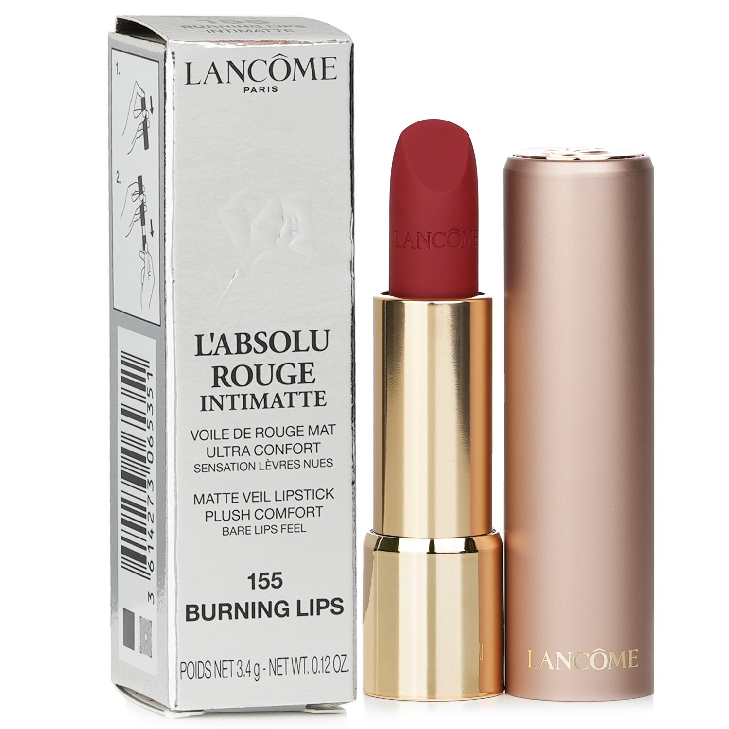 Lancome L'Absolu Rouge Intimatte Matte Veil Lipstick 3.4g/0.12oz