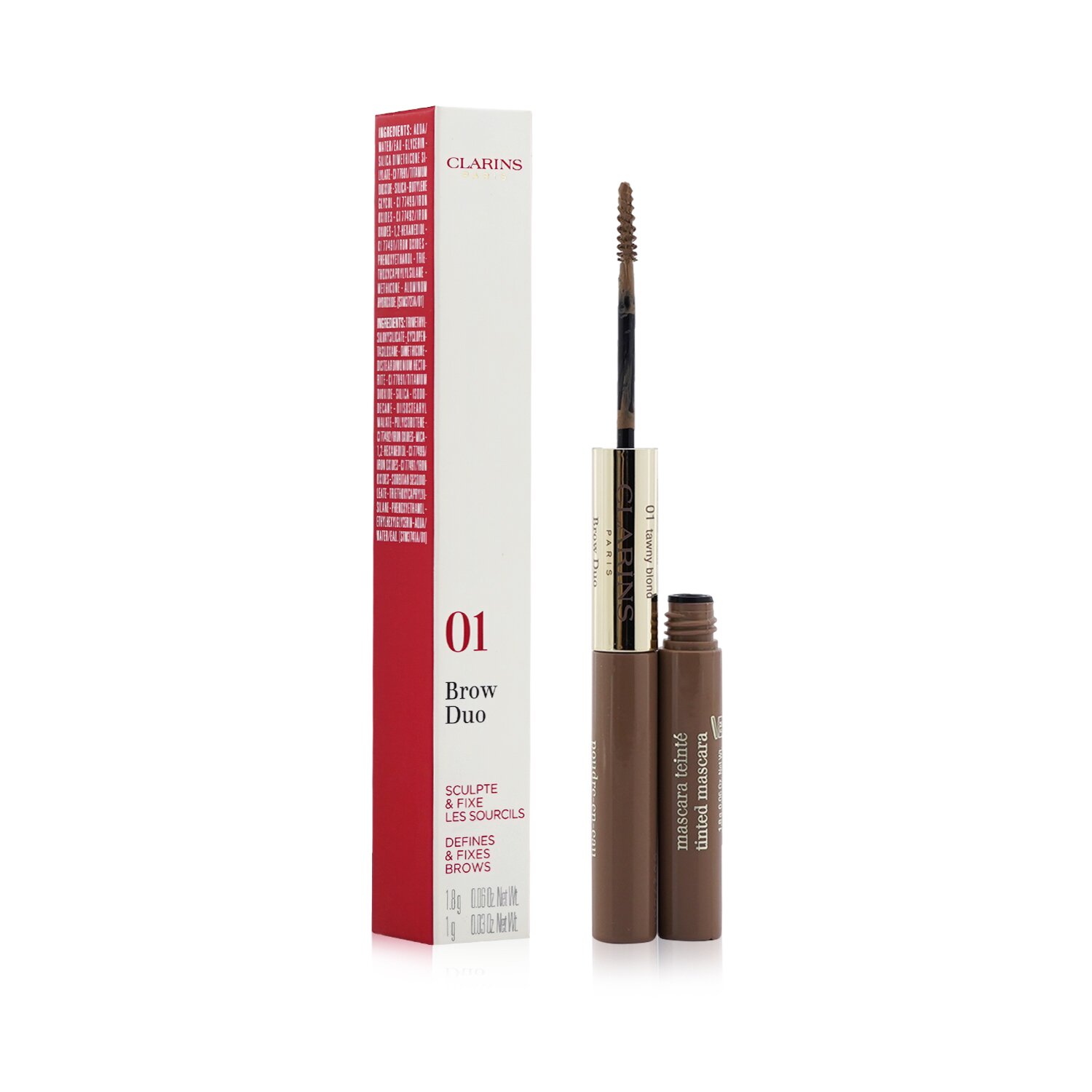 Clarins Brow Duo (1x Brow Pencil, 1x Tinted Mascara) 2.8g/0.09oz