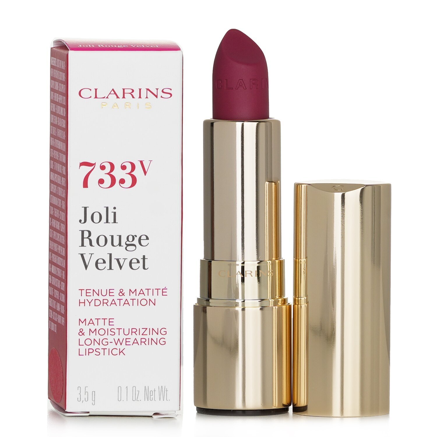 Clarins Joli Rouge Velvet (Matte & Moisturizing Long Wearing Lipstick) 3.5g/0.1oz