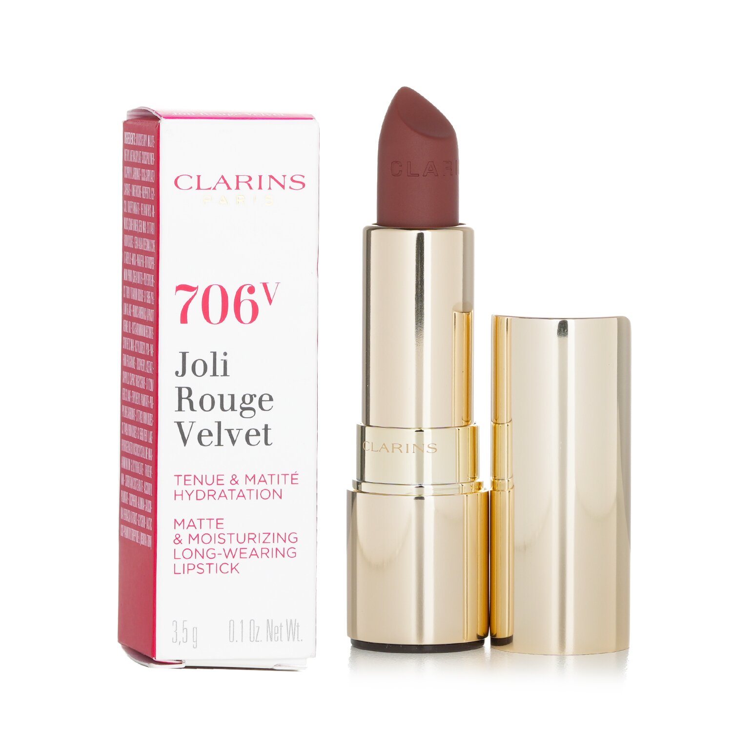 Clarins Joli Rouge Velvet (Matte & Moisturizing Long Wearing Lipstick) 3.5g/0.1oz