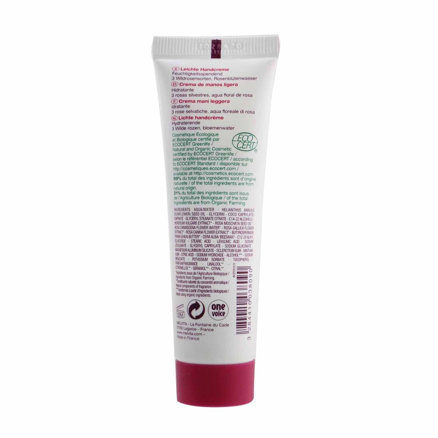 Melvita Nectar De Roses Crema de Manos Ligera 30ml/1oz