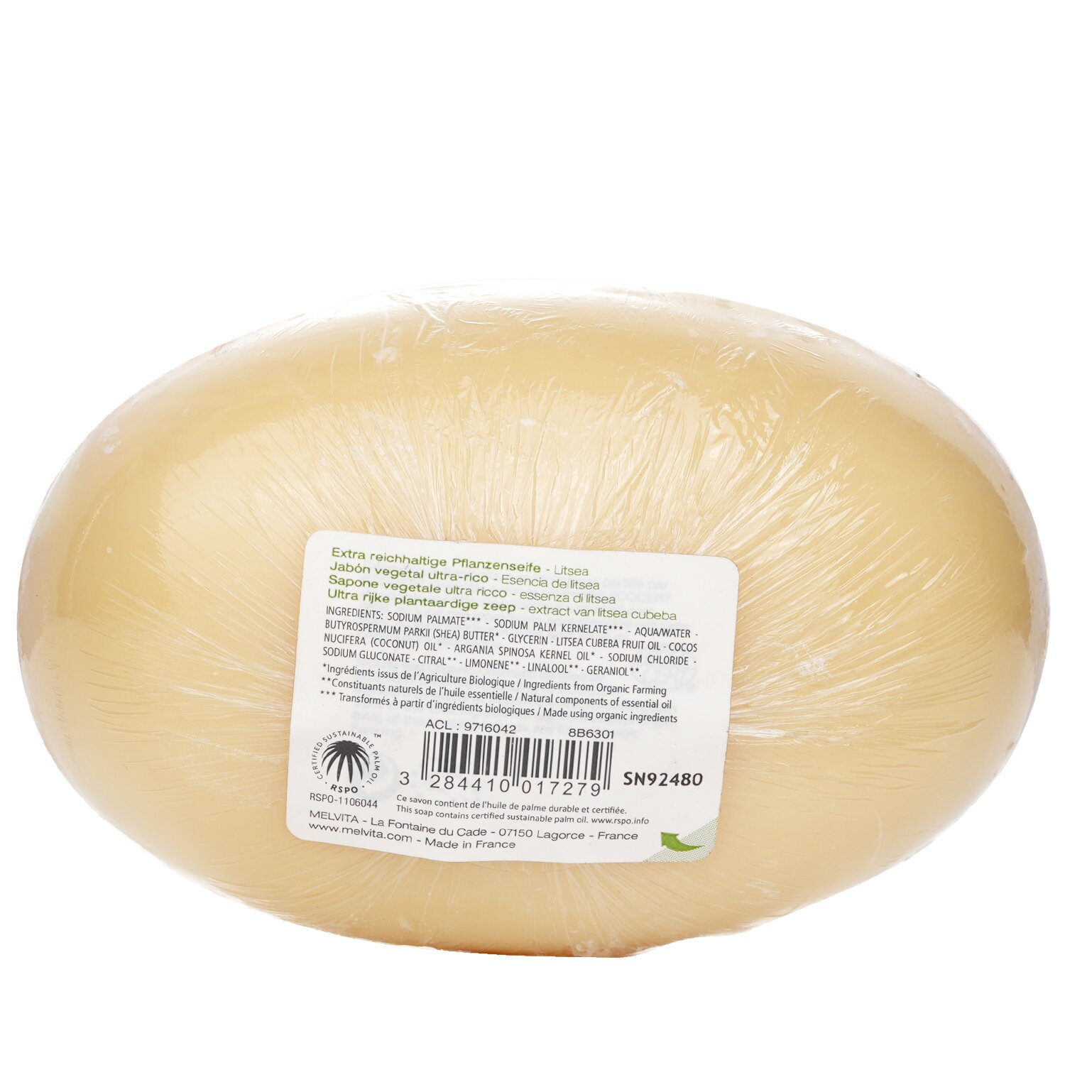 Melvita Jabón Extra Rico con Aceite de Argán 250g/8.82oz