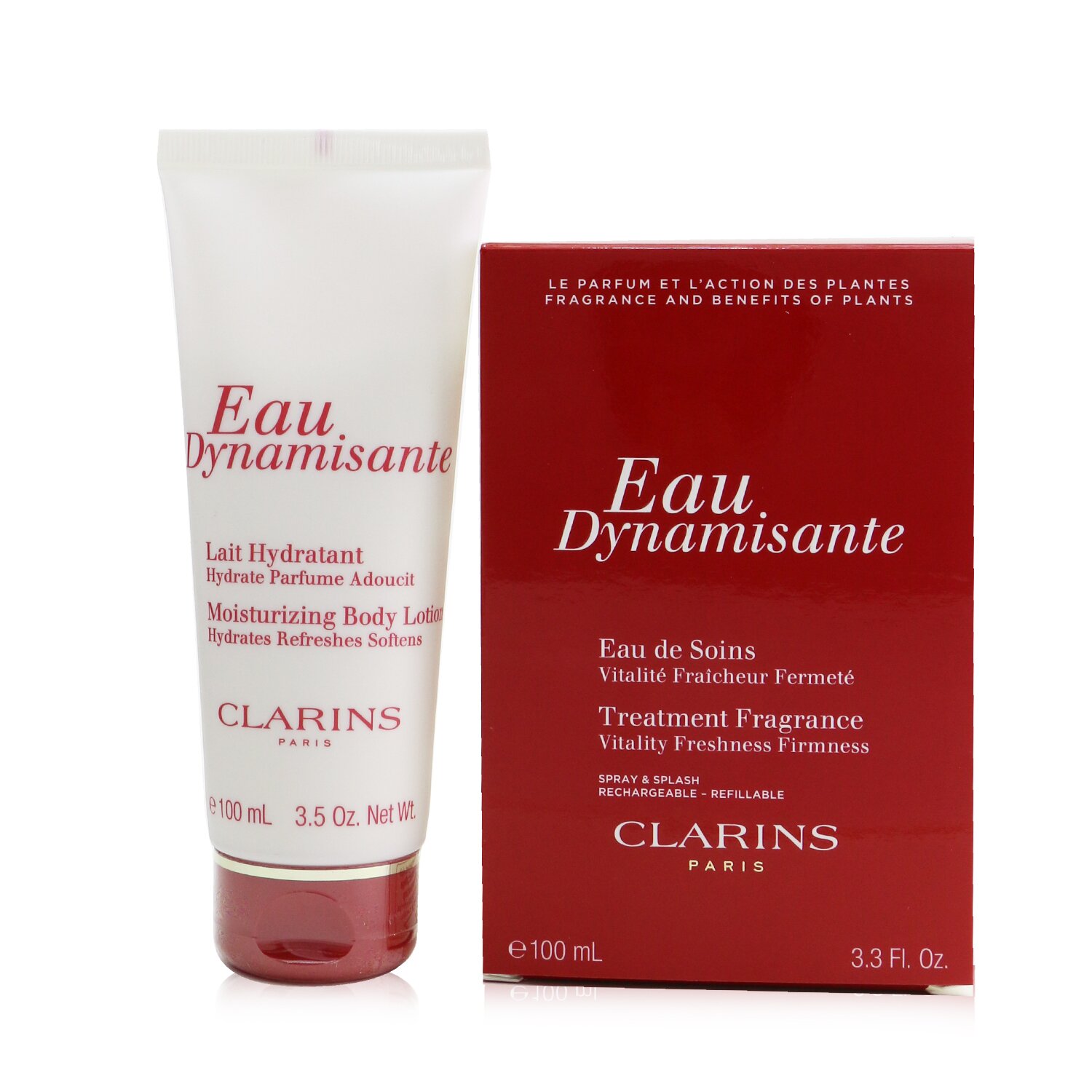 Clarins Eau Dynamisante Coffret: Fragrance Spray 100ml/3.3oz + Moisturizing Body Lotion 100ml/3.3oz 2pcs