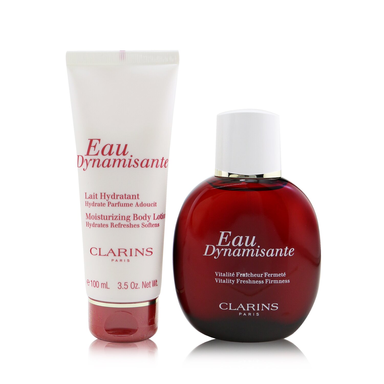 Clarins Eau Dynamisante Coffret: Fragrance Spray 100ml/3.3oz + Moisturizing Body Lotion 100ml/3.3oz 2pcs