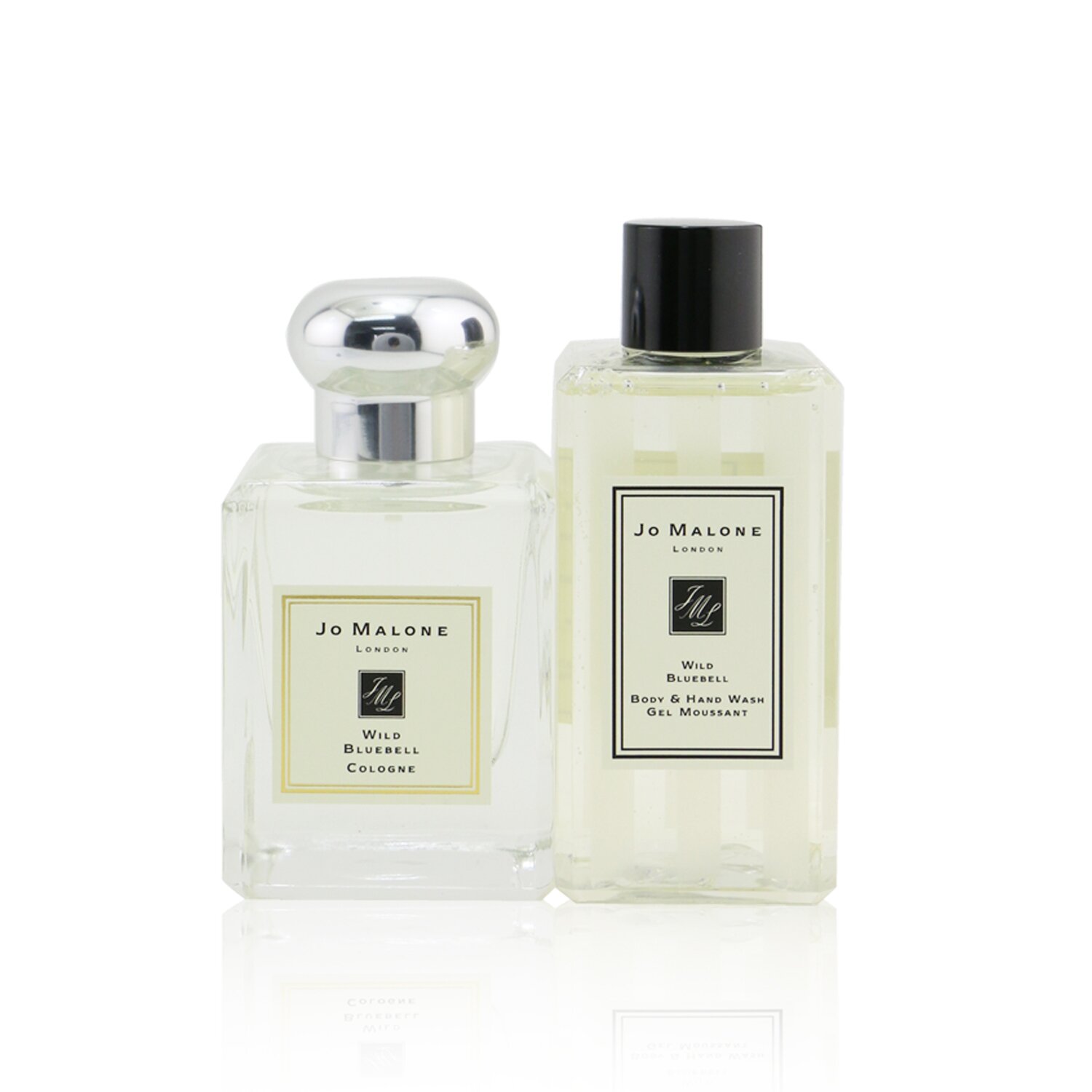 Jo Malone Wild Bluebell Travel Kit: Cologne Spray 50ml/1.7oz + Body & Hand Wash 100ml/3.4oz + Pouch 2pcs+Pouch
