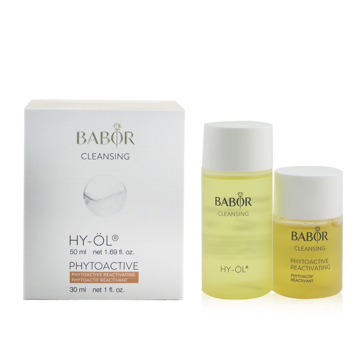 Babor CLEANSING Travel Set: HY-ÖL 50ml/1.69oz+ Phytoactive Reactivating 30ml/1oz 2pcs