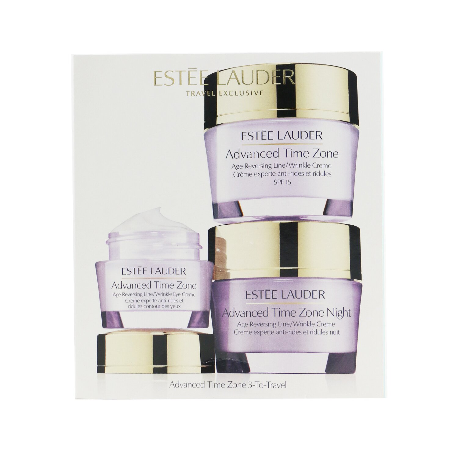 Estee Lauder Set Advanced Time Zone 3-To-Travel: Crema de Arrugas SPF 15 50ml + Crema de Arrugas de Noche 50ml + Crema de Arrugas de Ojos 15ml 3pcs