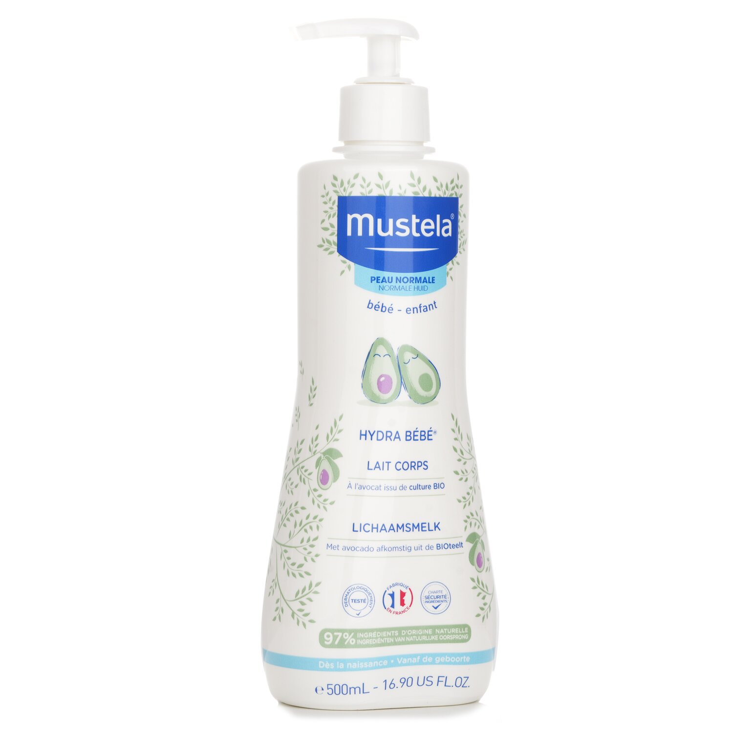 Mustela Hydra-Bebe Body Lotion With Organic Avocado - Normal Skin 500ml/16.9oz