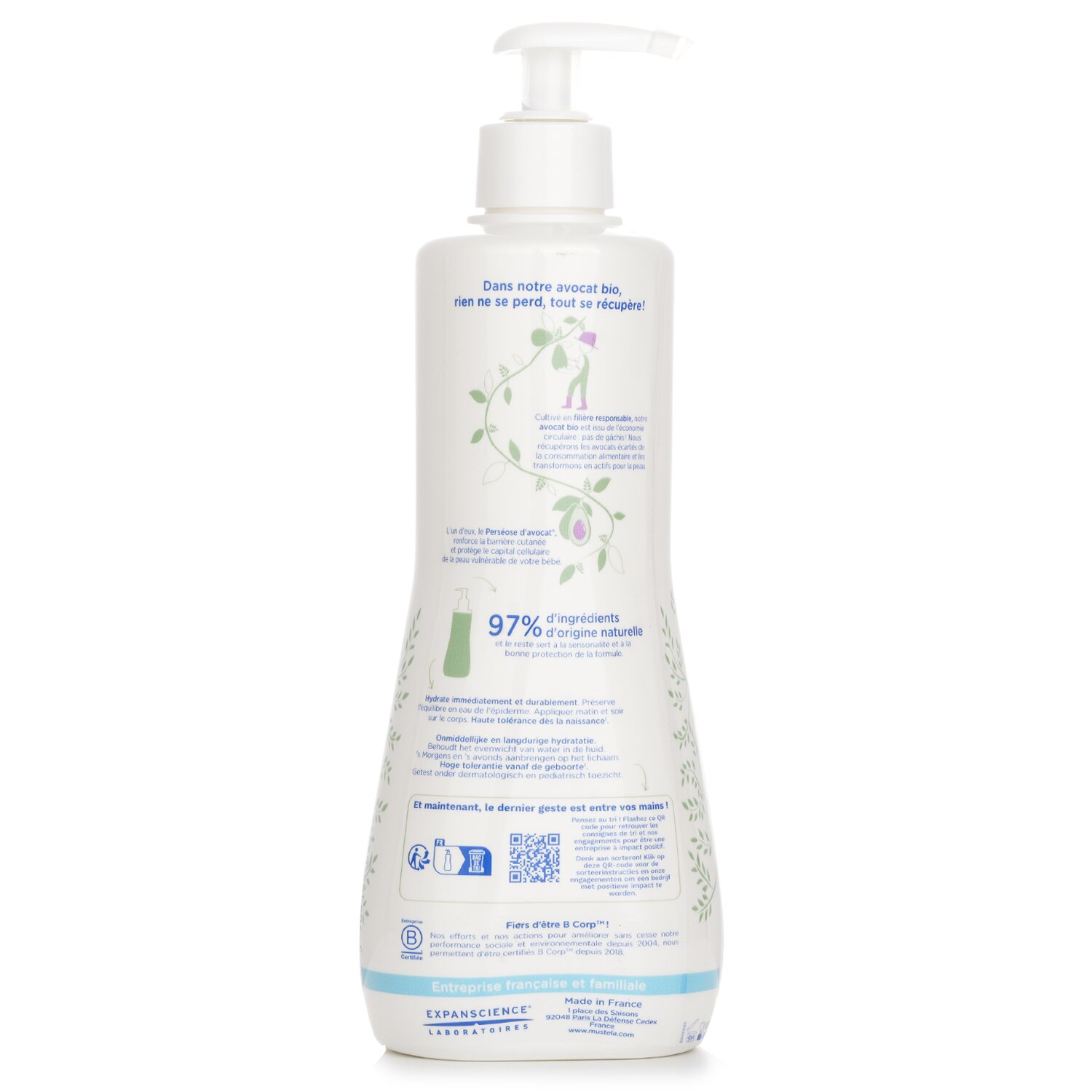 Mustela Hydra-Bebe Body Lotion With Organic Avocado - Normal Skin 500ml/16.9oz