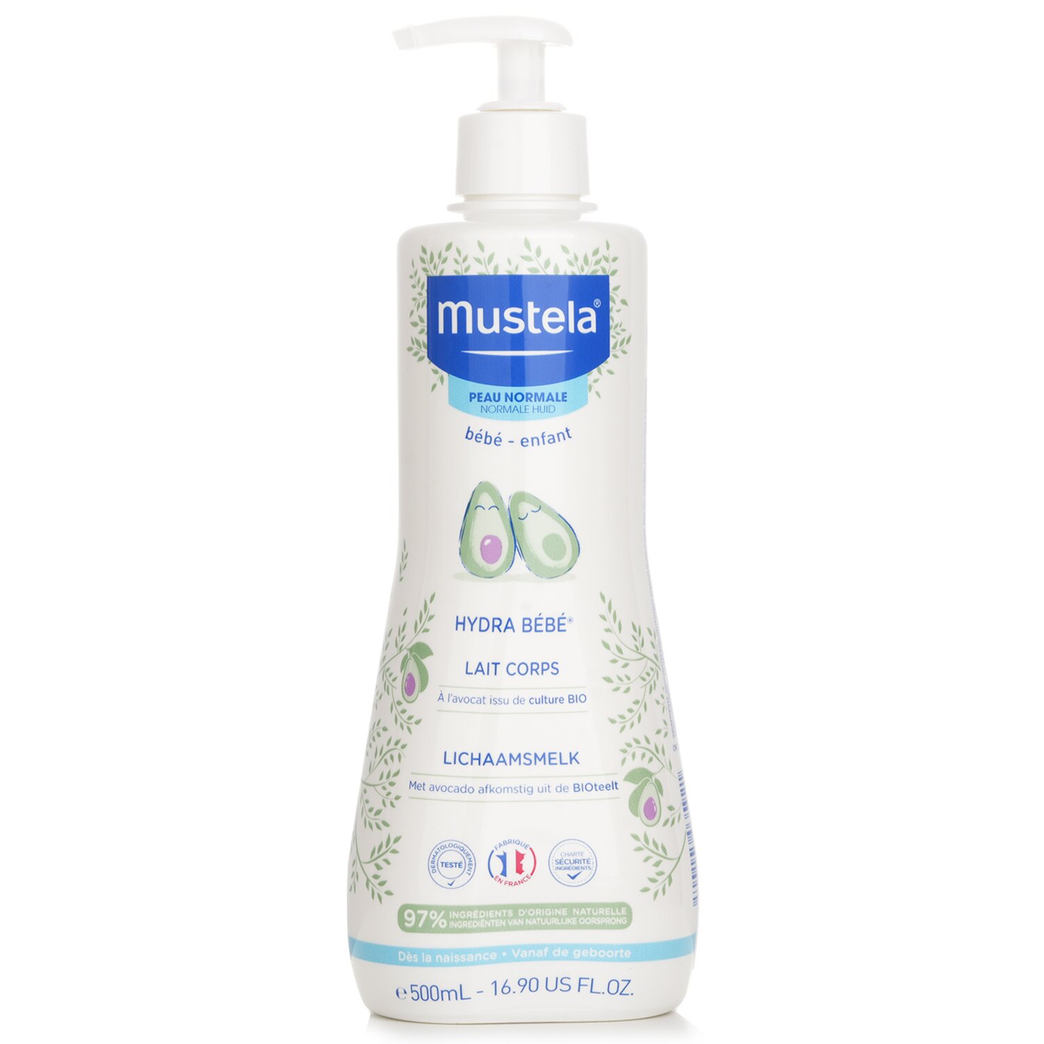 Mustela Hydra-Bebe Body Lotion With Organic Avocado - Normal Skin 500ml/16.9oz