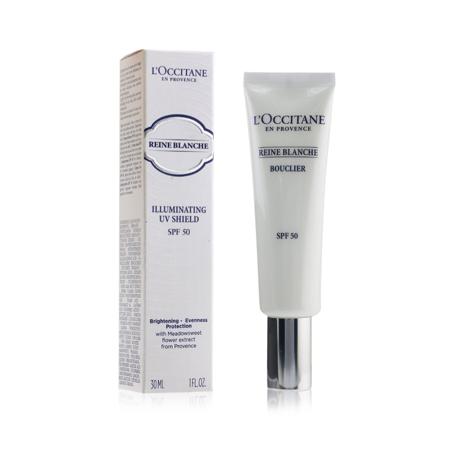 L'Occitane Reine Blanche Escudo UV Iluminante SPF50 30ml/1oz