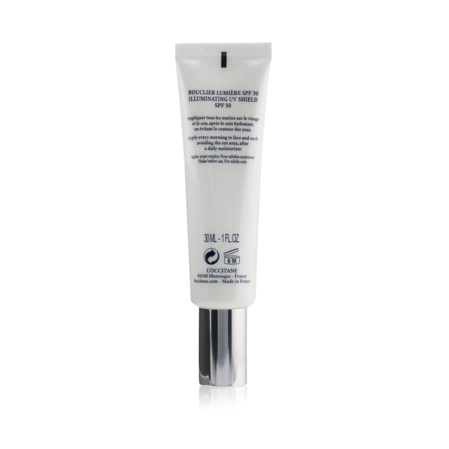 L'Occitane Reine Blanche Escudo UV Iluminante SPF50 30ml/1oz