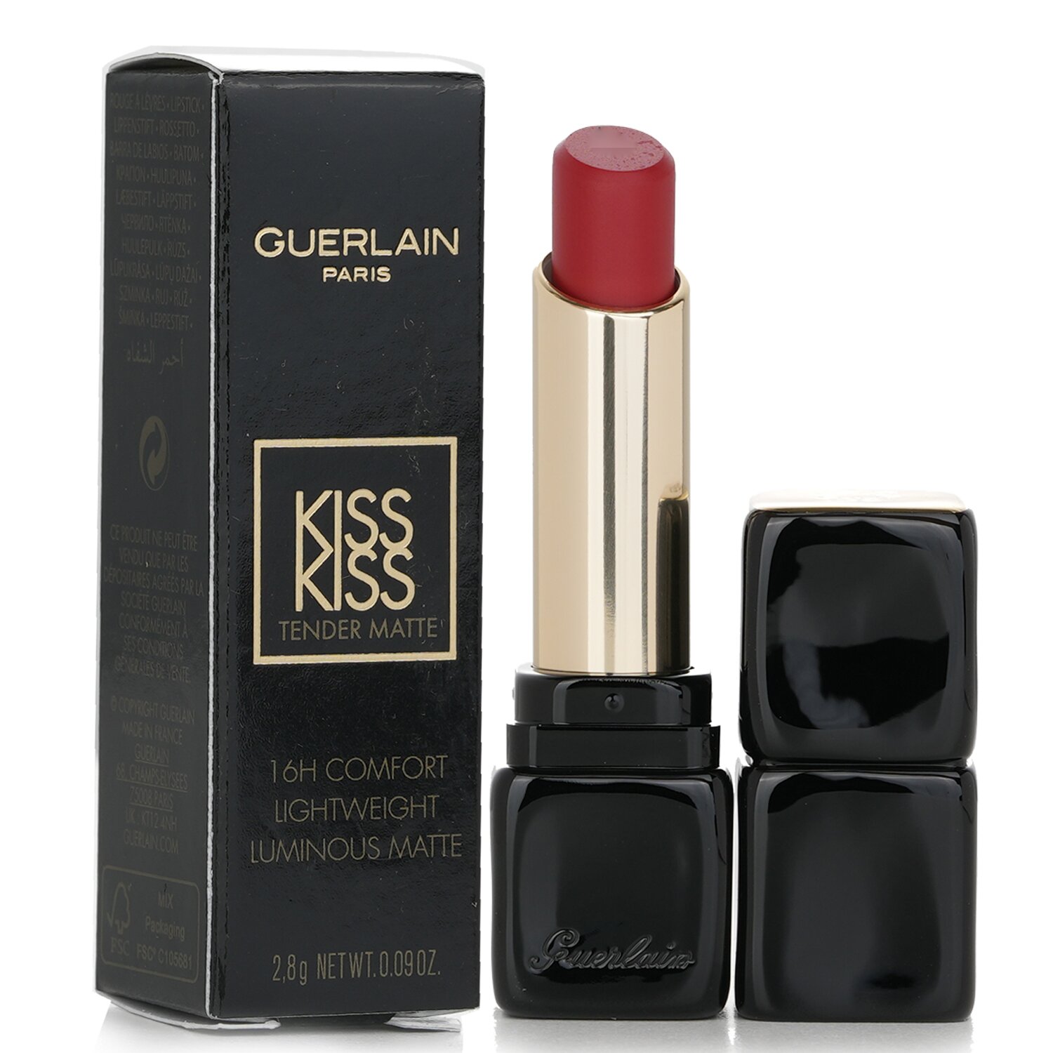 Guerlain Kisskiss Tender Matte Lipstick 2.8g/0.09oz