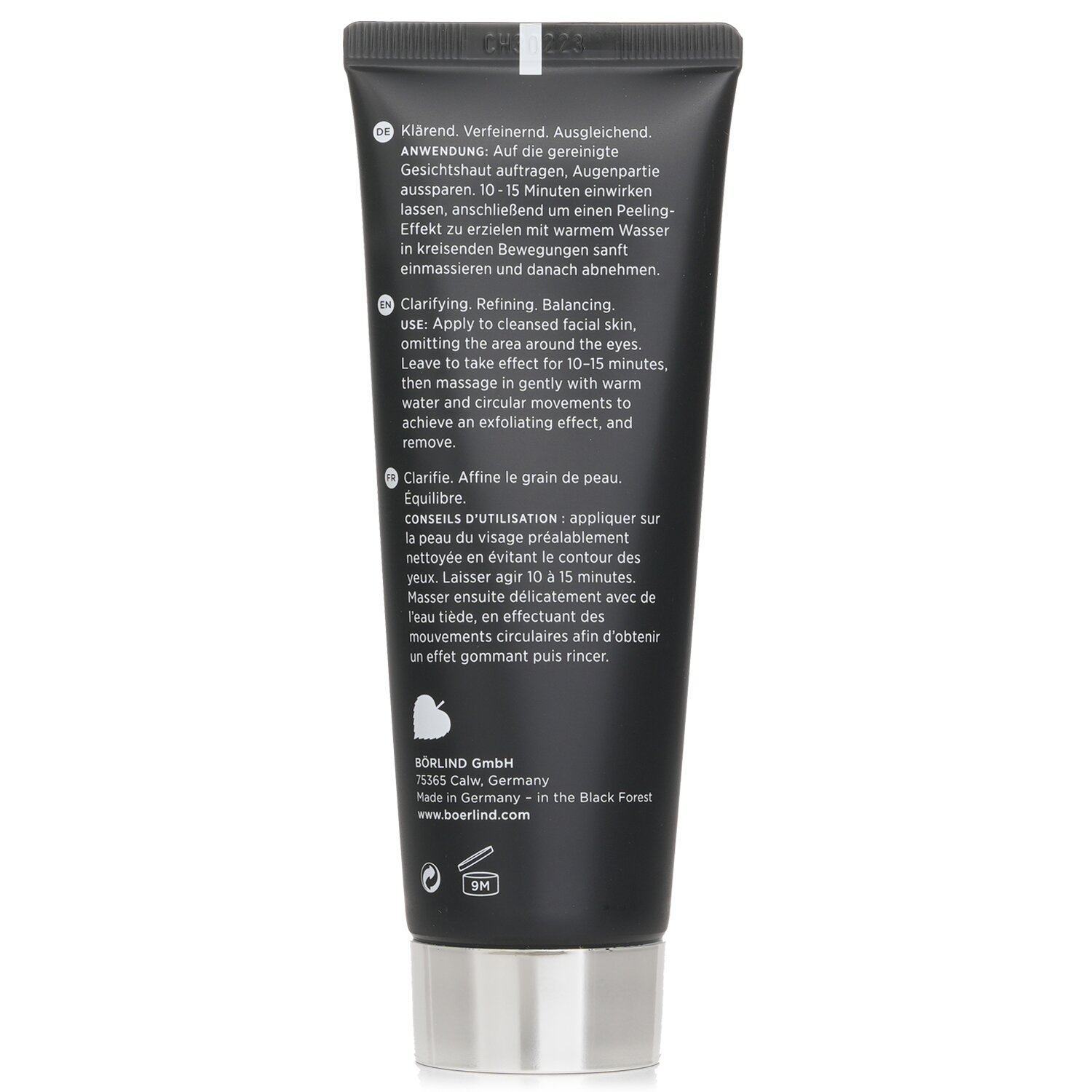 Annemarie Borlind 2 In 1 Black Mask - Intensive Care Mask For Combination Skin with Large Pores 75ml/2.53oz