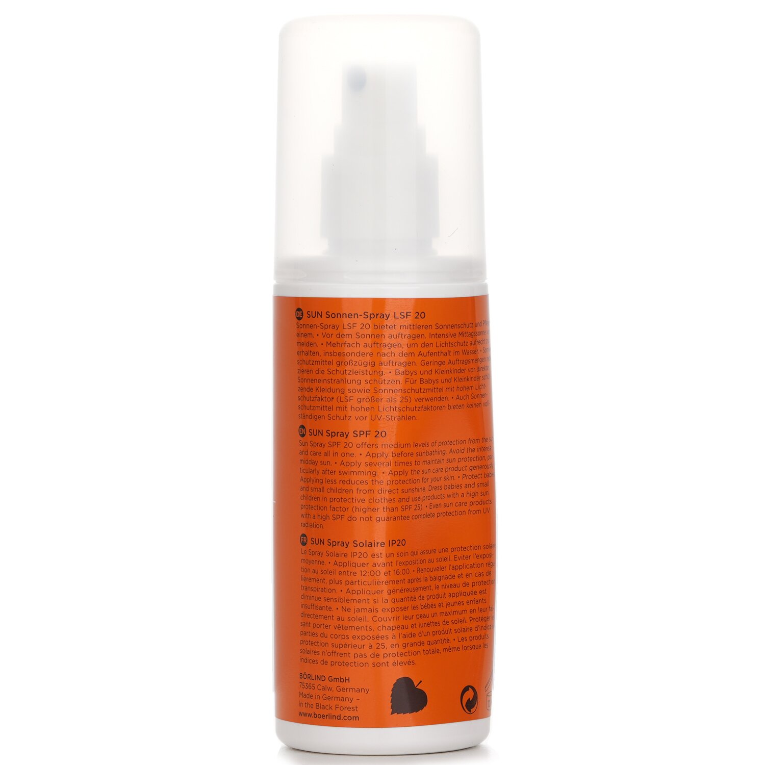 Annemarie Borlind Sun Care Солнцезащитный Спрей SPF 20 100ml/3.38oz