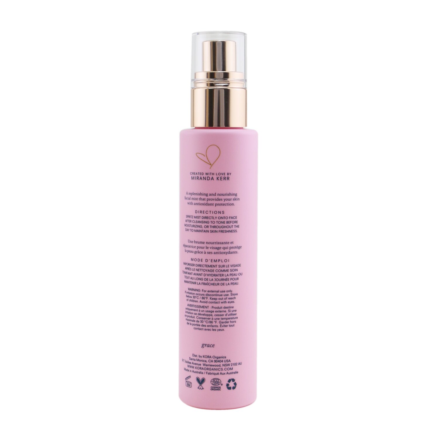 Kora Organics Балансираща розова мъгла 100ml/3.38oz