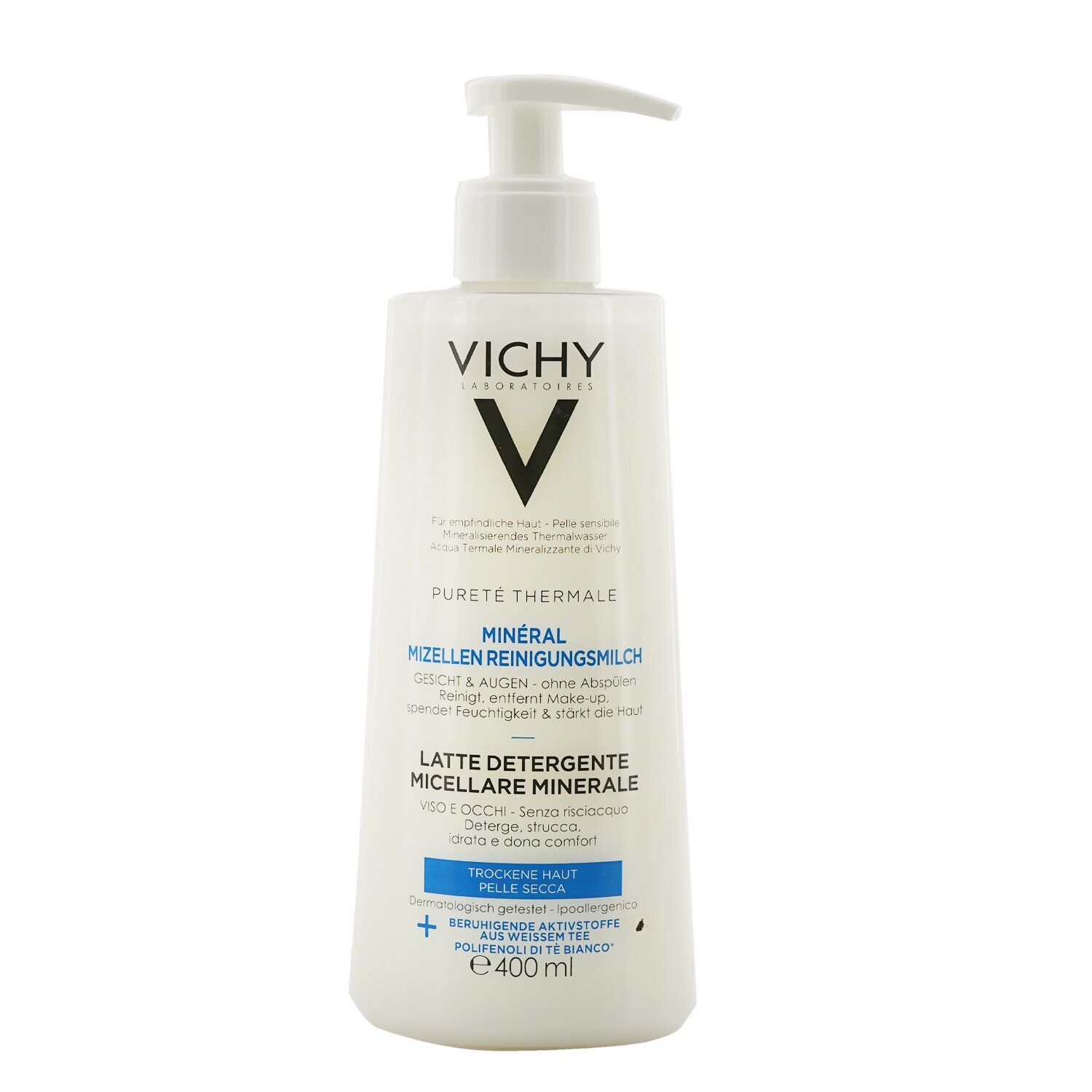 Vichy Purete Thermale Leche Micelar Mineral - Para Piel Seca 400ml/13.52oz