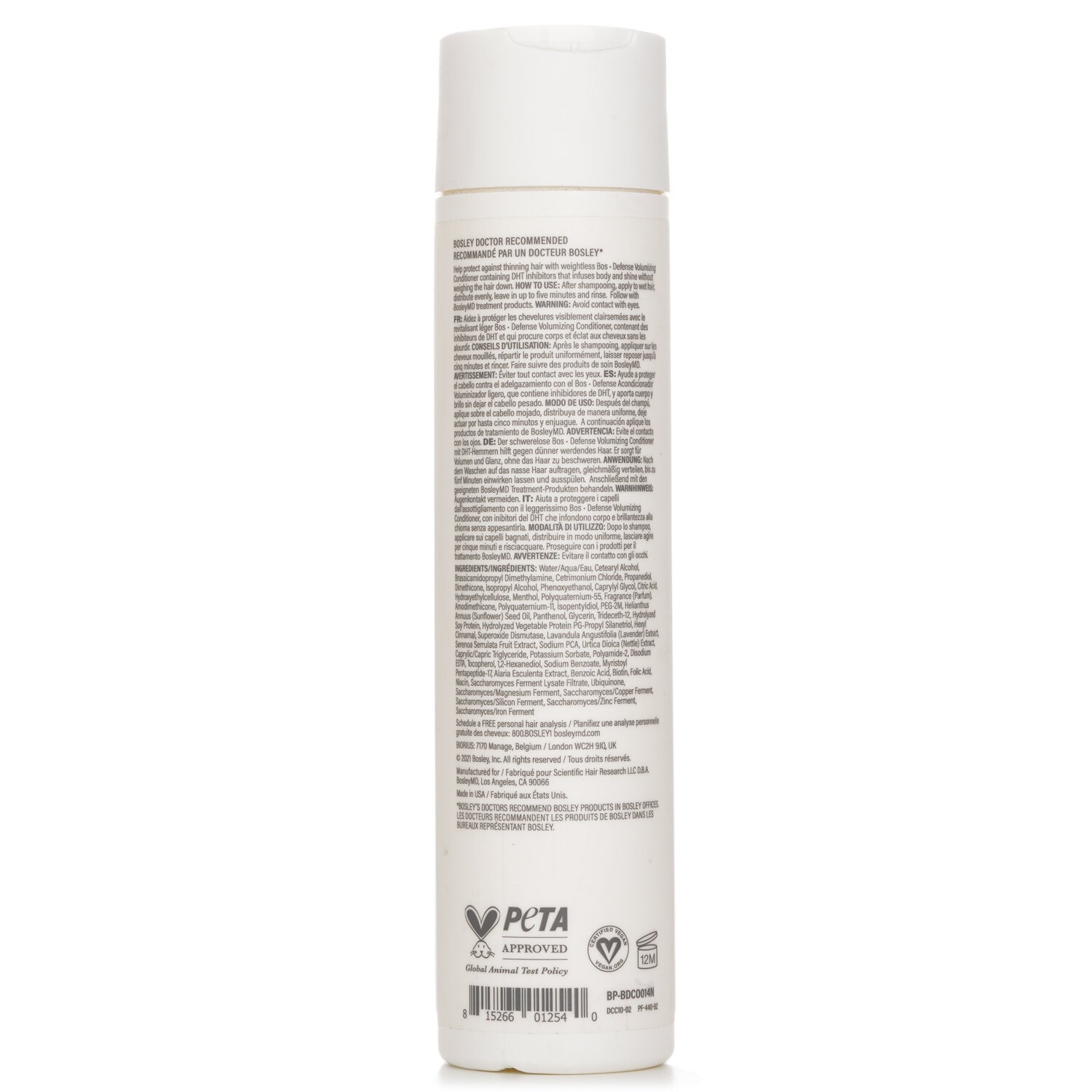 Bosley BosleyMD BosDefense Color Safe Volumizing Conditioner 300ml/10.1oz