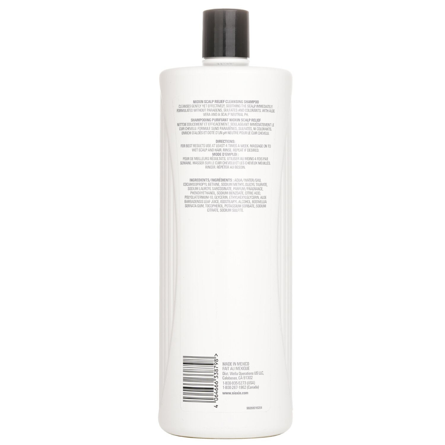 Nioxin Scalp Relief Cleansing Shampoo (For Sensitive Scalp) 1000ml/33.8oz