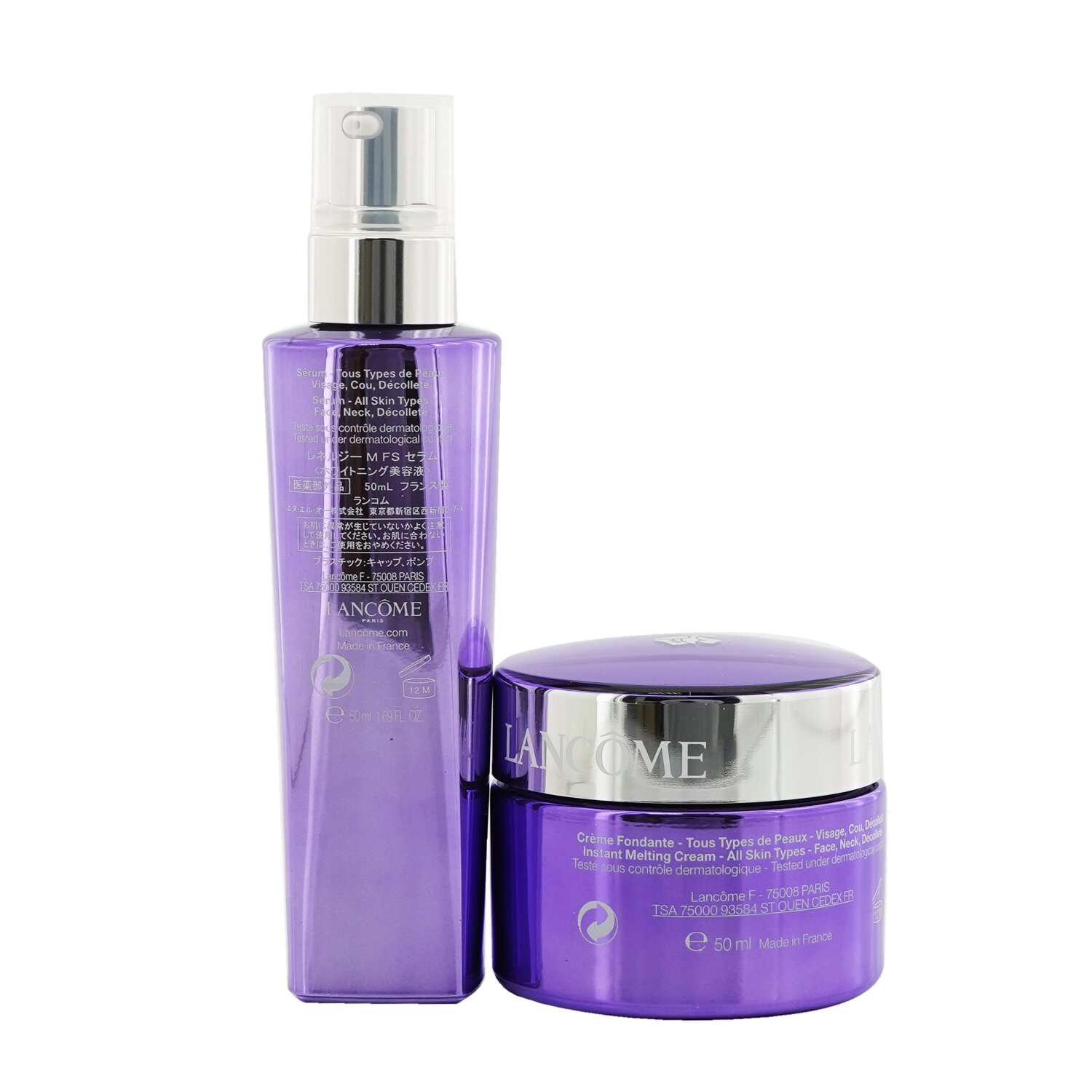 Lancome Renergie Multi-Lift Ultra Set: Renergie Multi-Lift Ultra Full Spectrum Cream - 50ml/1.7oz + Renergie Multi-Lift Ultra Full Spectrum Serum - 50ml/1.7oz 2pcs
