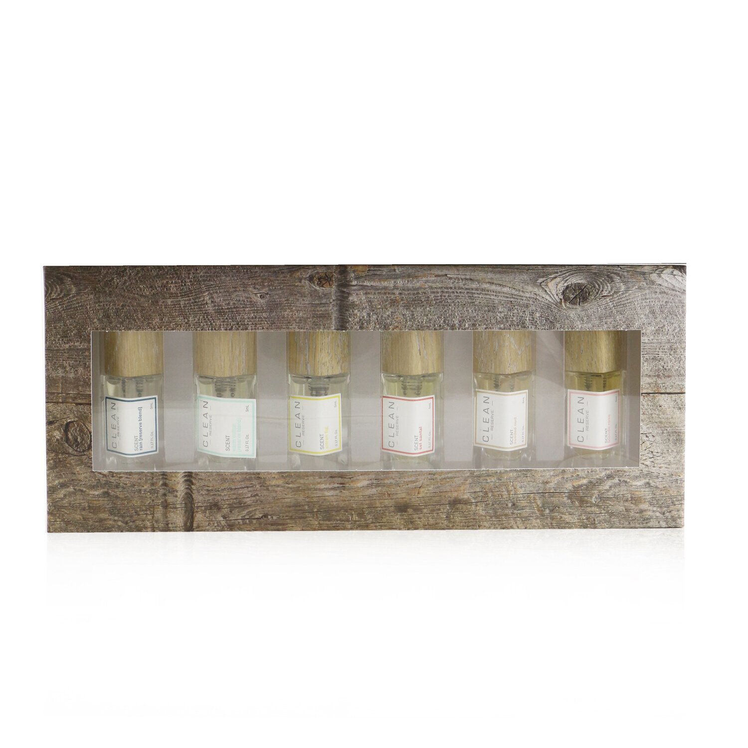 Clean Clean Reserve Travel Spray Layering Collection: Sueded Oud + Citron Fig + Blonde Rose + Sel Santal + Rain + Warm Cotton 6x5ml/0.17oz