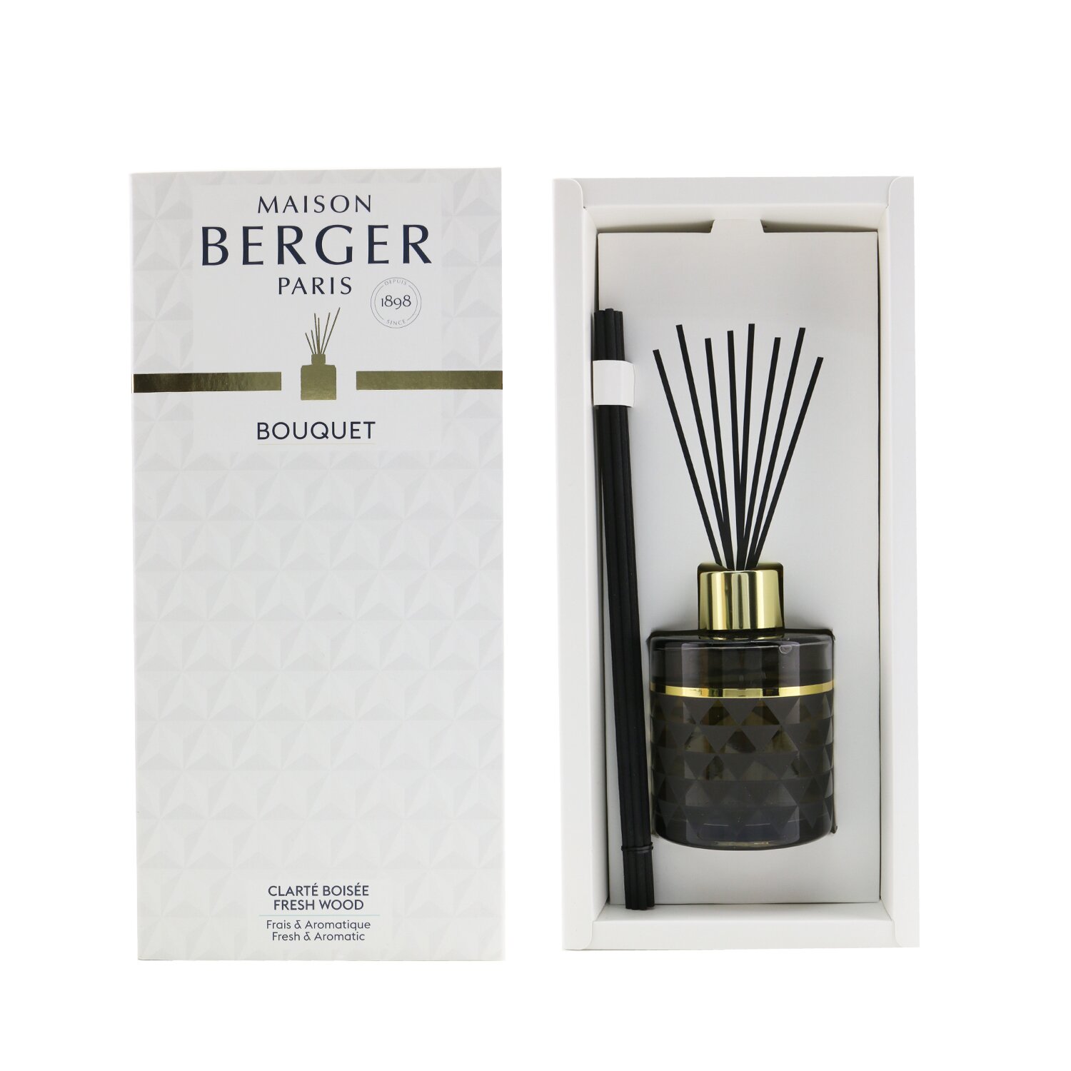 Lampe Berger (Maison Berger Paris) Clarity Grey Pre-Filled Reed Diffuser - Fresh Wood 115ml/3.8oz