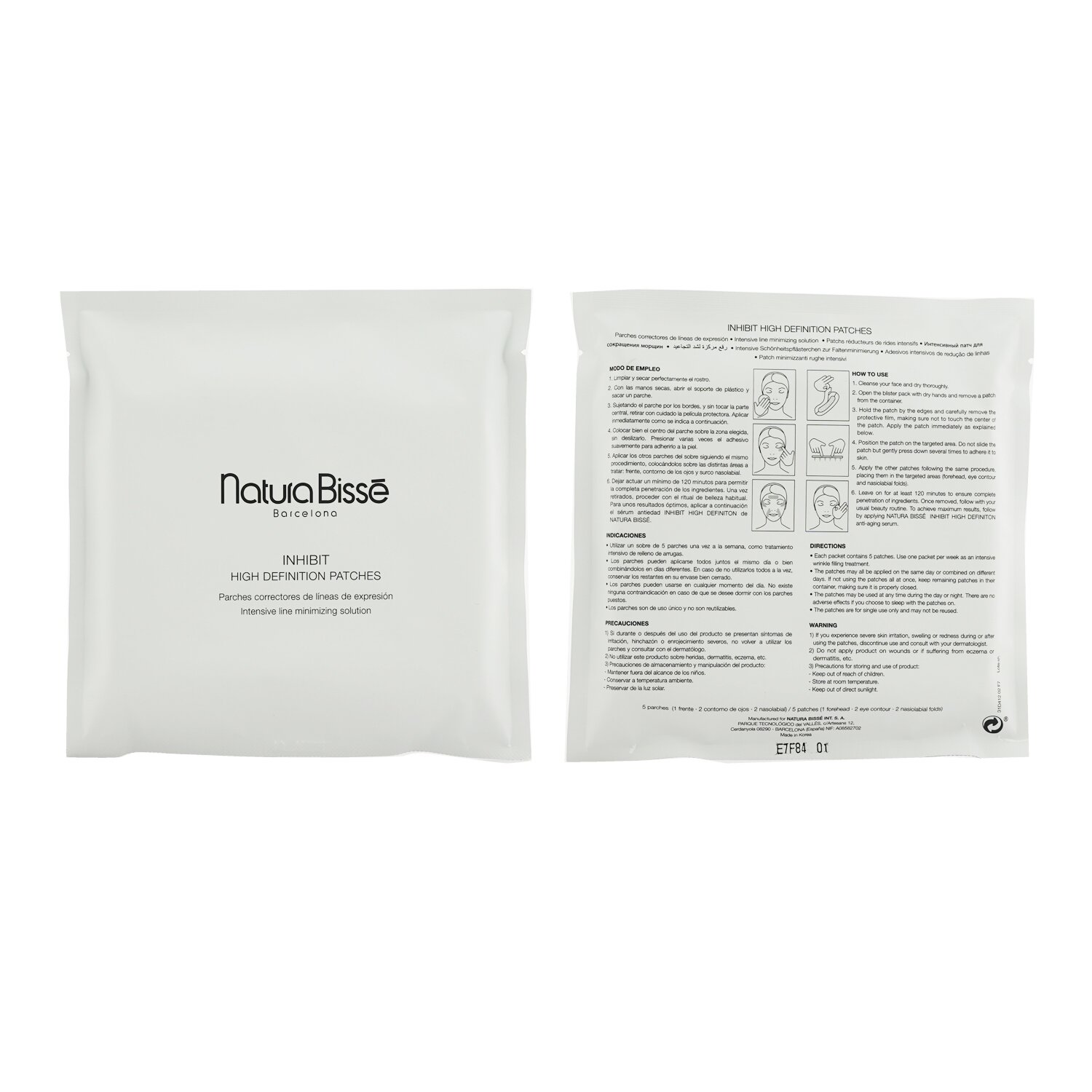 Natura Bisse Inhibit High Definition Patches (Box Slightly Damaged) 4x5patches