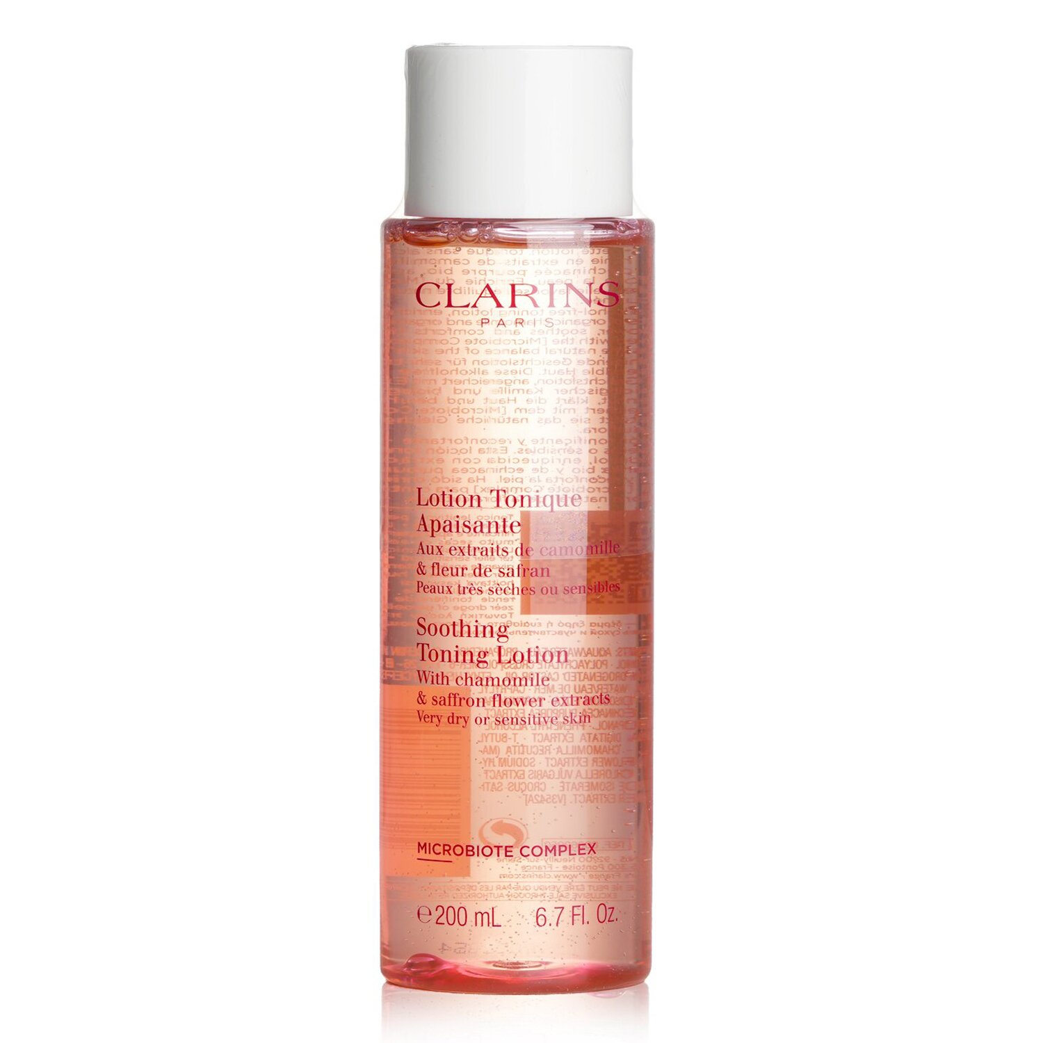 Clarins Soothing Toning Lotion with Chamomile & Saffron Flower Extracts - Very Dry or Sensitive Skin (Box Slightly Damaged) 200ml/6.7oz