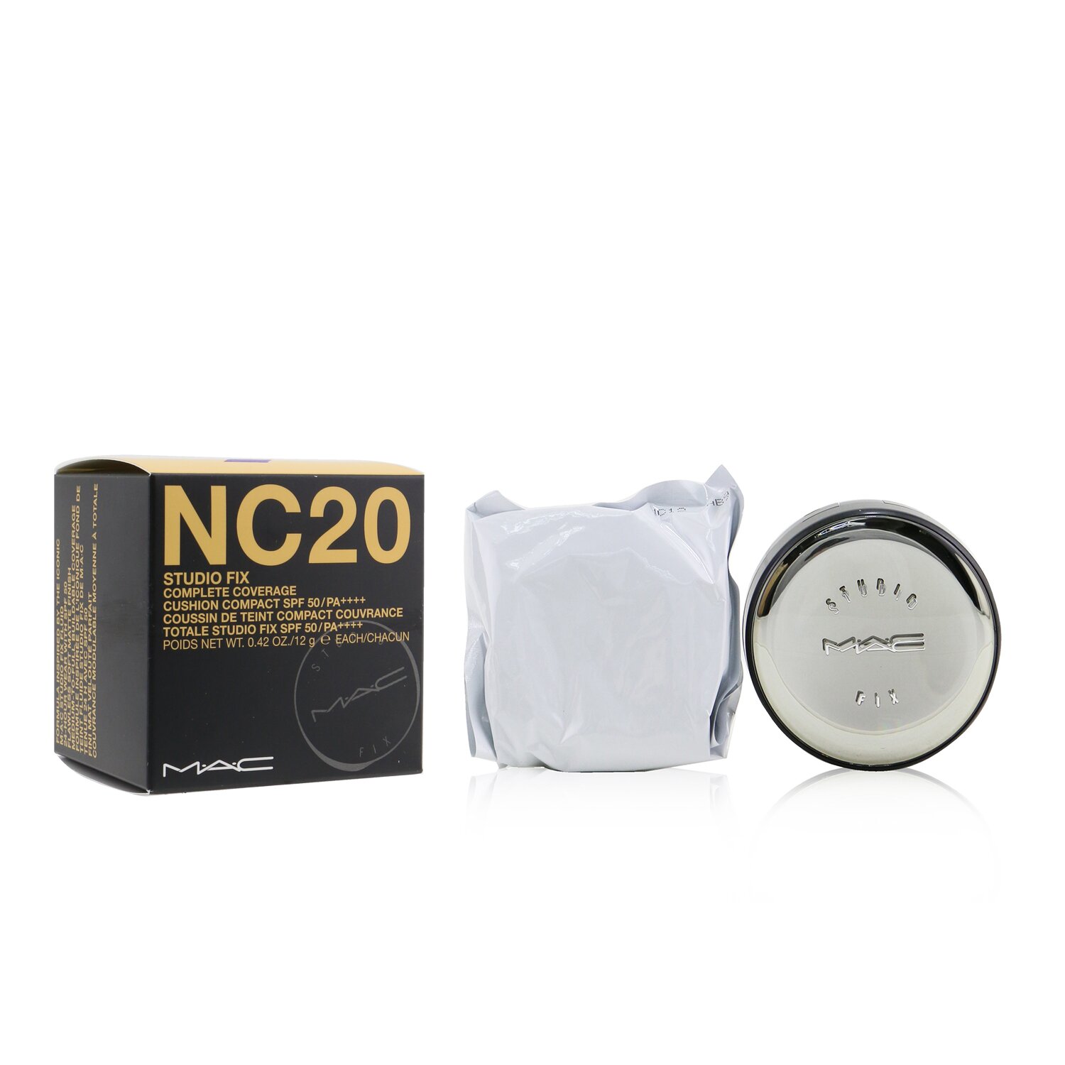MAC Studio Fix Complete Coverage Cushion Compact SPF 50 (With An Extra Refill) 2x12g/0.42oz
