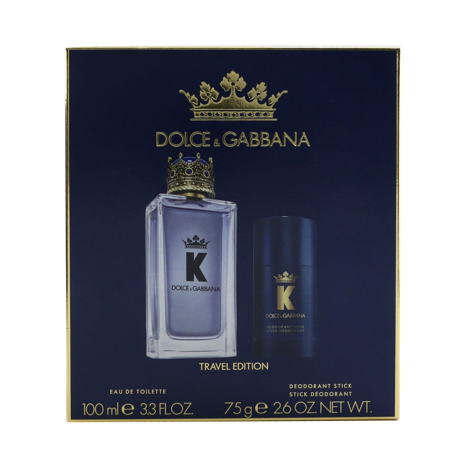 Dolce & Gabbana K Coffret: Eau De Toilette Spray 100ml/3.3oz + Deodorant Stick 75ml/2.6oz 2pcs