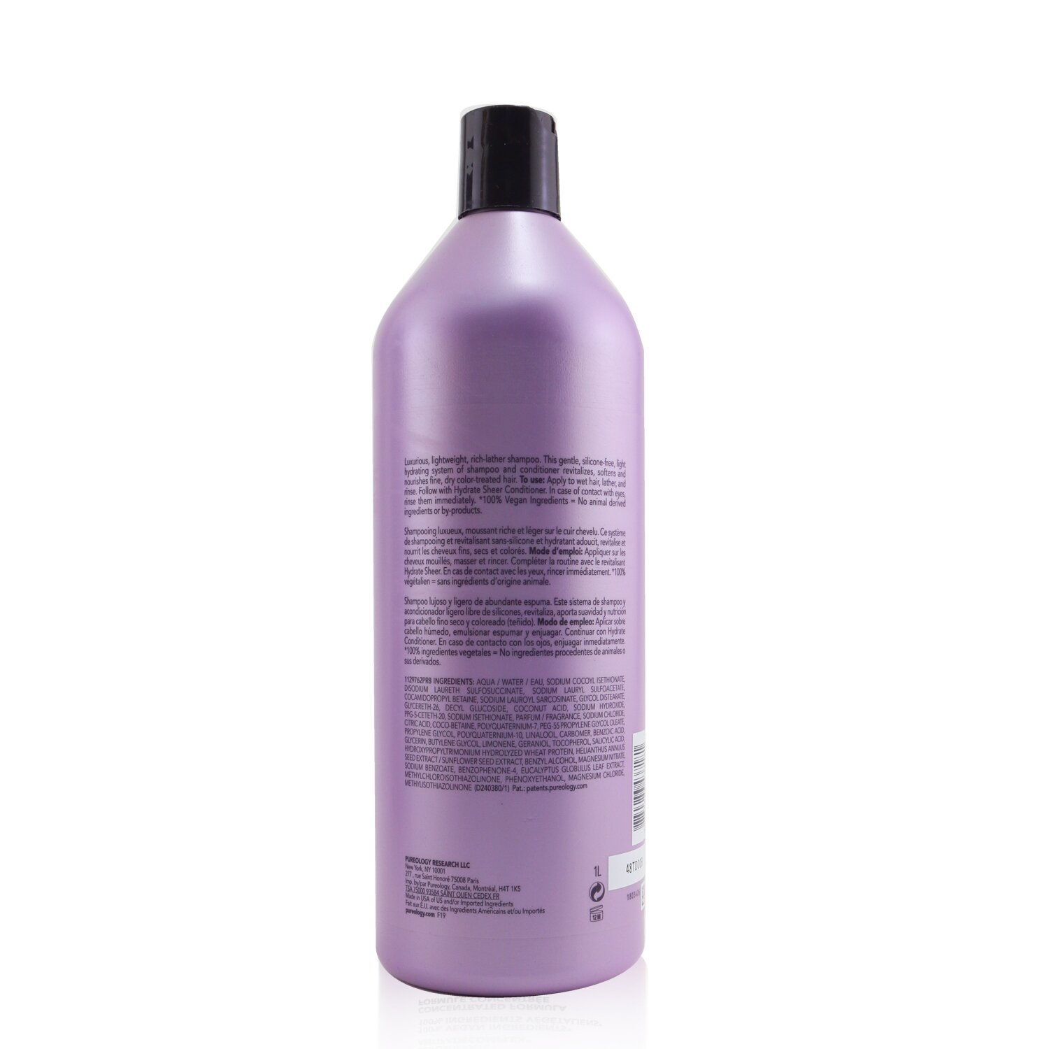 Pureology شامبو شفاف مرطب (للشعر الرقيق والمصبوغ) 1000ml/33.8oz