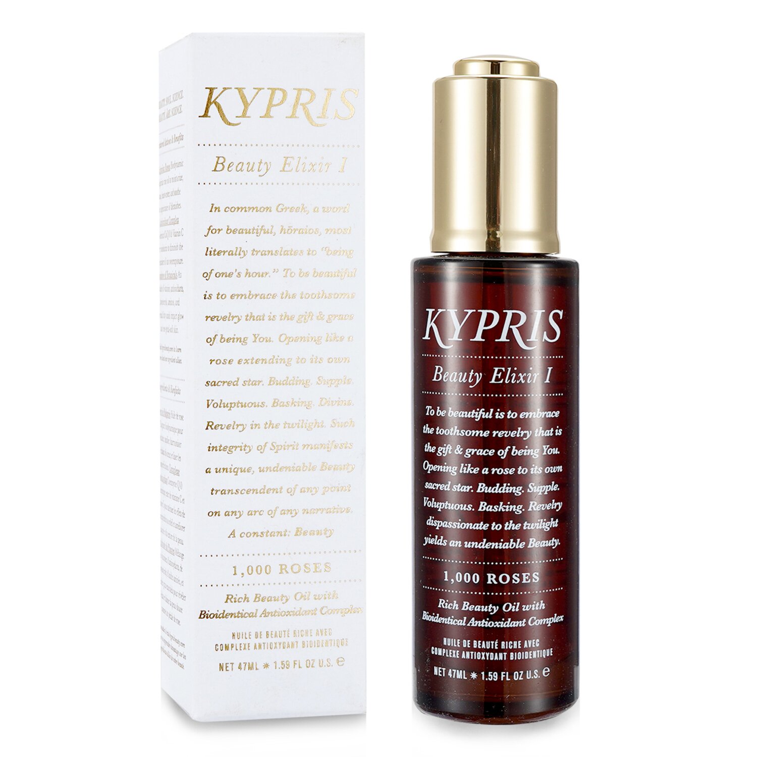 Kypris Beauty Elixir I - Rich Beauty Oil With Bioidentical Antioxidant Complex (With 1000 Roses) 47ml/1.59oz