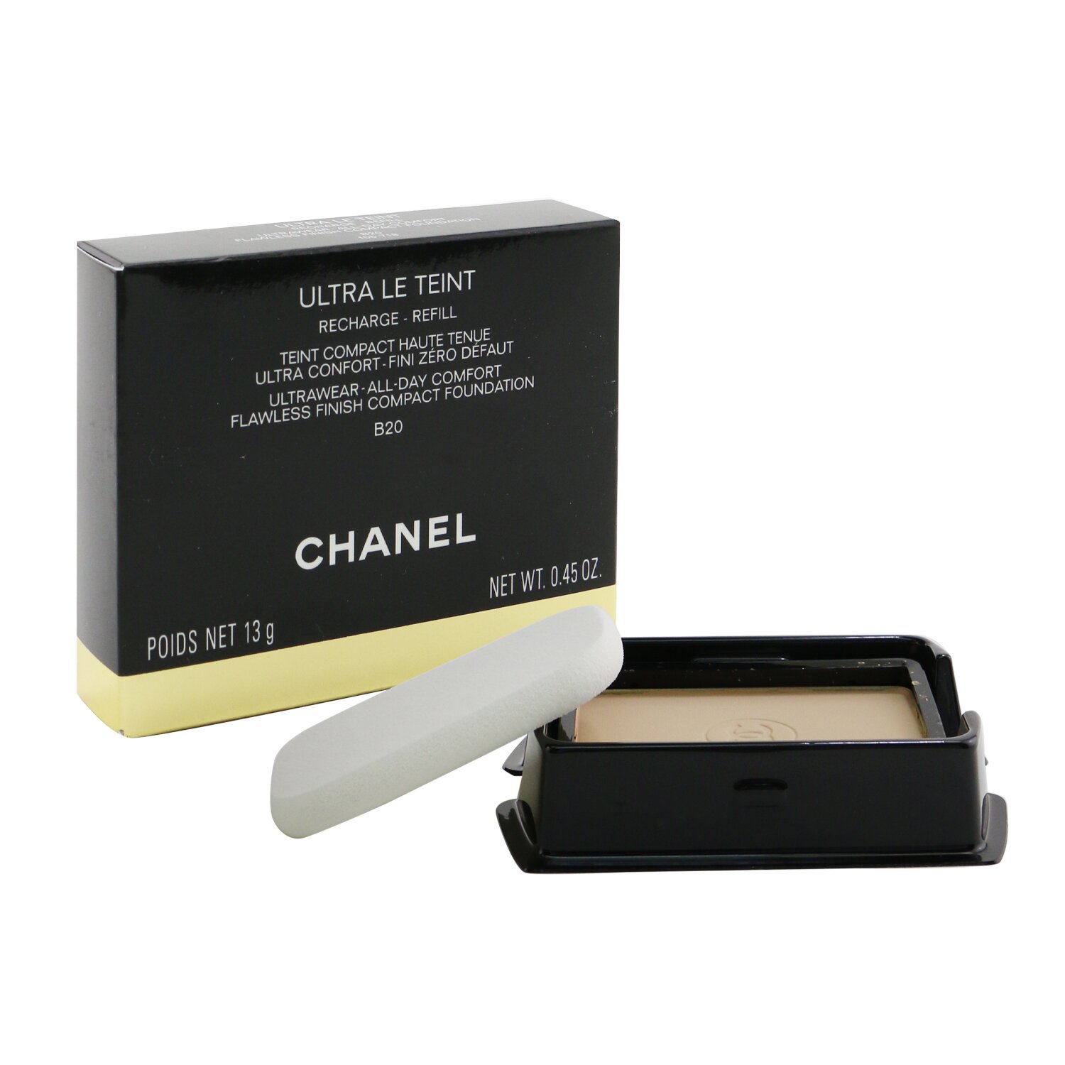 Chanel Ultra Le Teint Ultrawear All Day Comfort Flawless Finish Compact Foundation Refill 13g/0.45oz