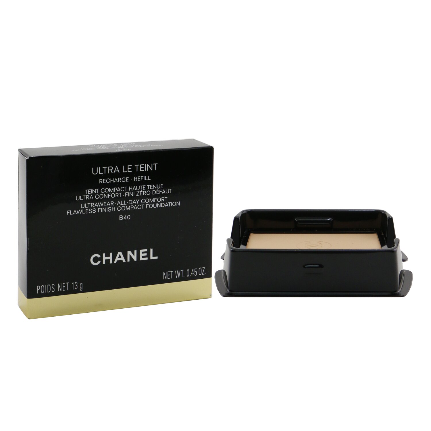 Chanel Ultra Le Teint Ultrawear All Day Comfort Flawless Finish Compact Foundation Refill 13g/0.45oz