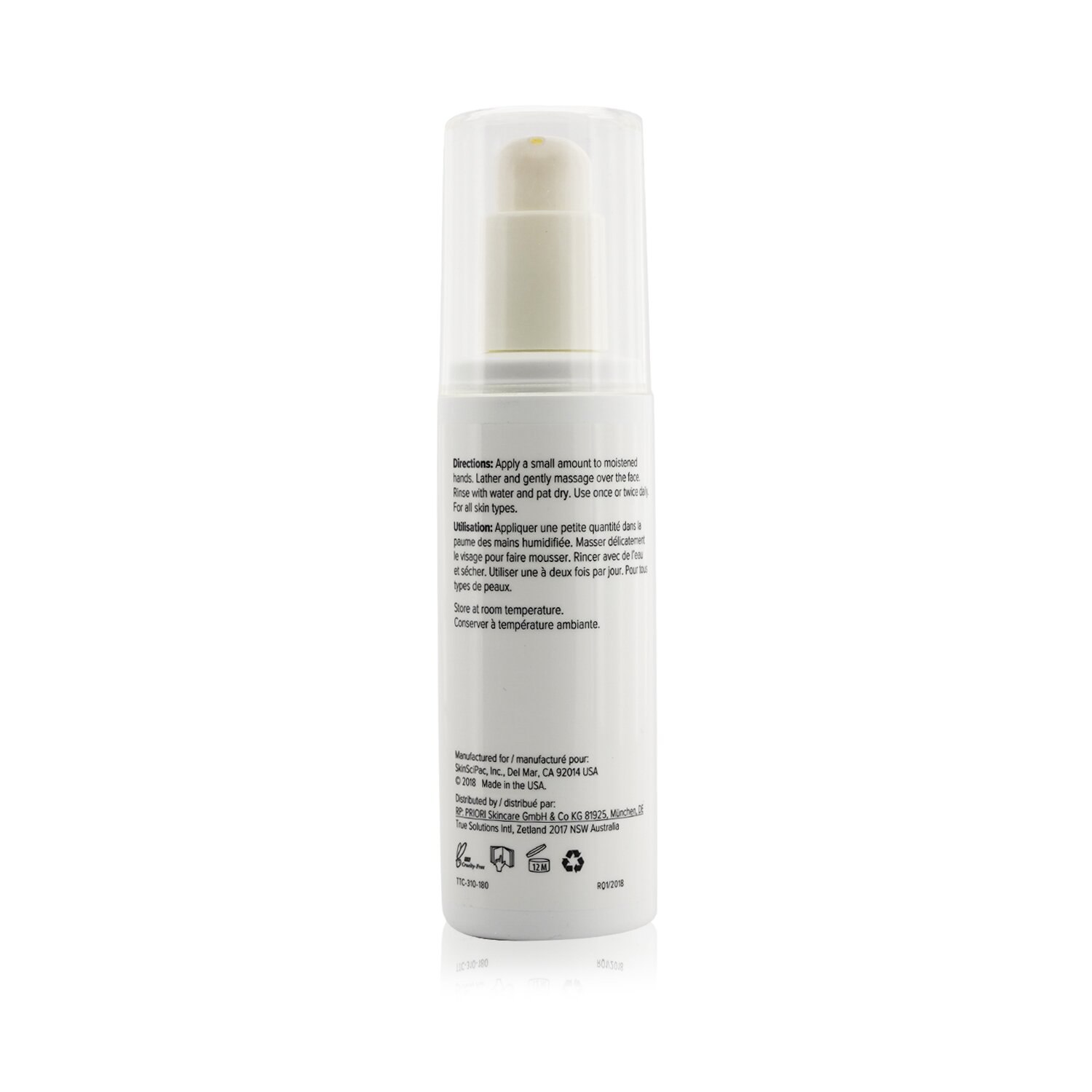 Priori TTC fx360 Natural Enzyme Peel & Masque (Exp. Date: 09/2021) 120ml/4oz