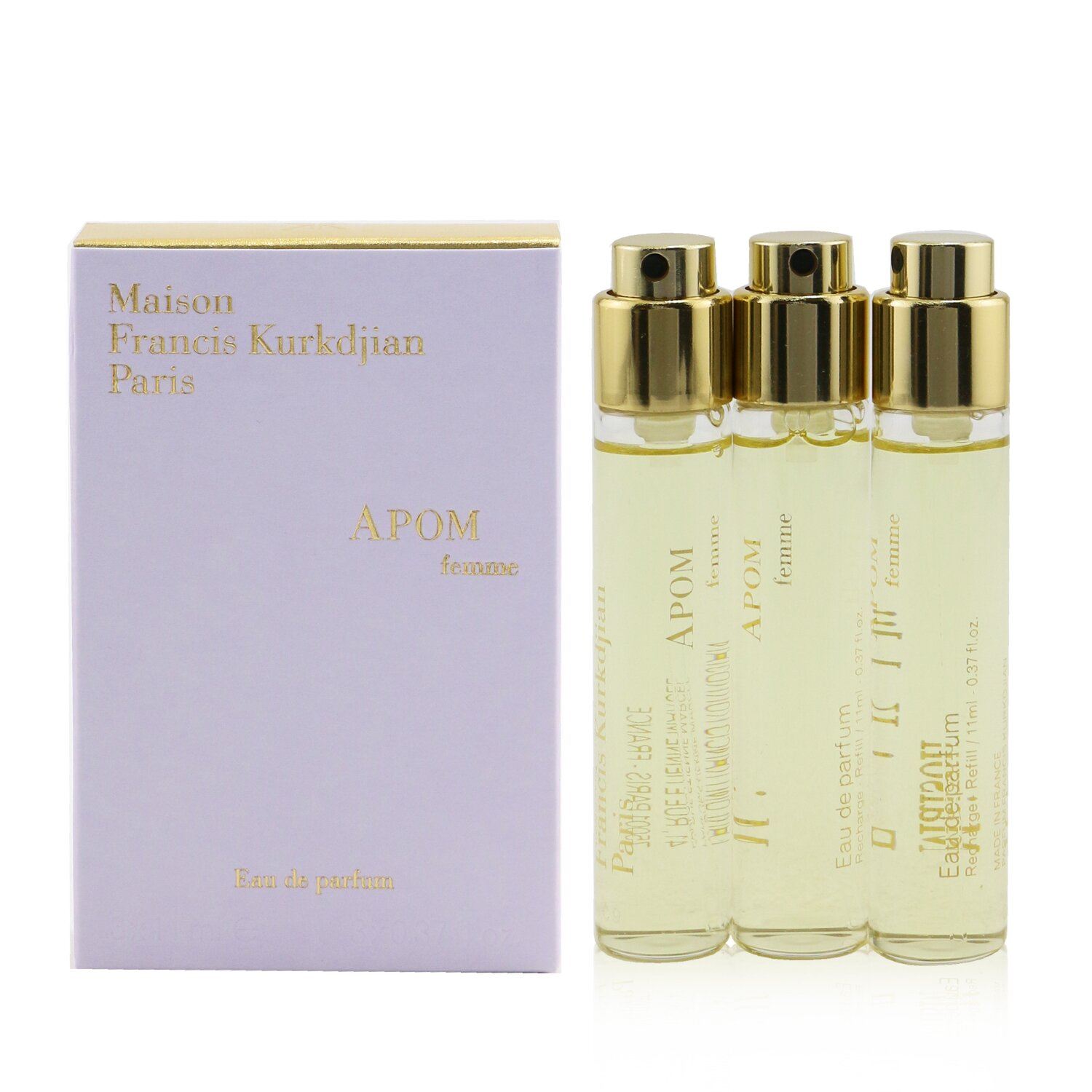 Maison Francis Kurkdjian APOM Eau De Parfum Spray de Viaje Repuestos 3x11ml/0.37oz