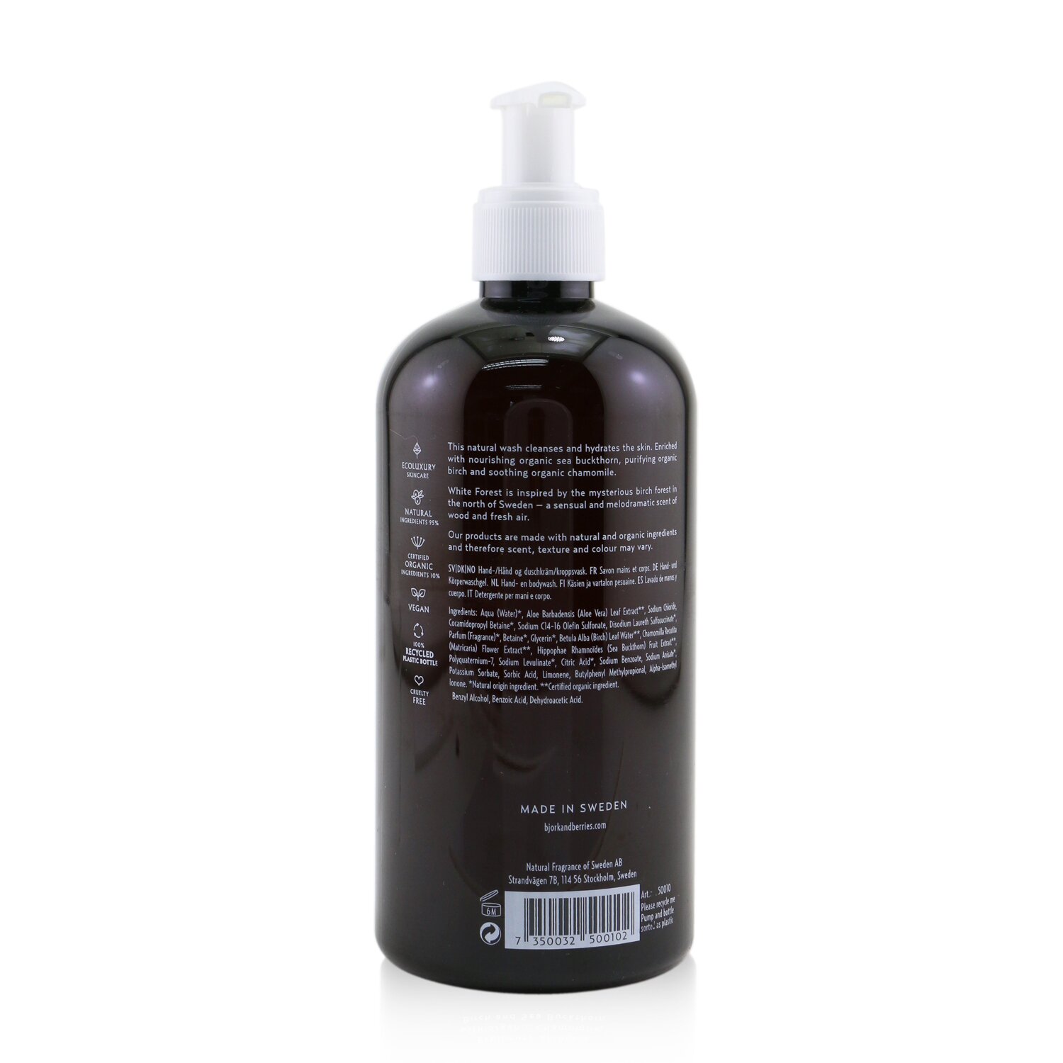 Bjork & Berries White Forest Hand & Body Wash 400ml/13.5oz
