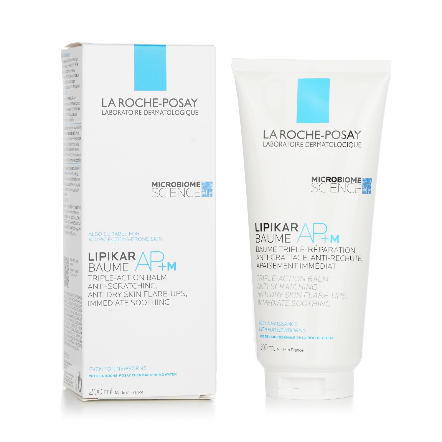 La Roche Posay Lipikar Baume AP+M եռակի գործողության բալզամ - հակաքերծվածքներից, չոր մաշկի բռնկումներից, անմիջապես հանգստացնող 200ml/6.76oz