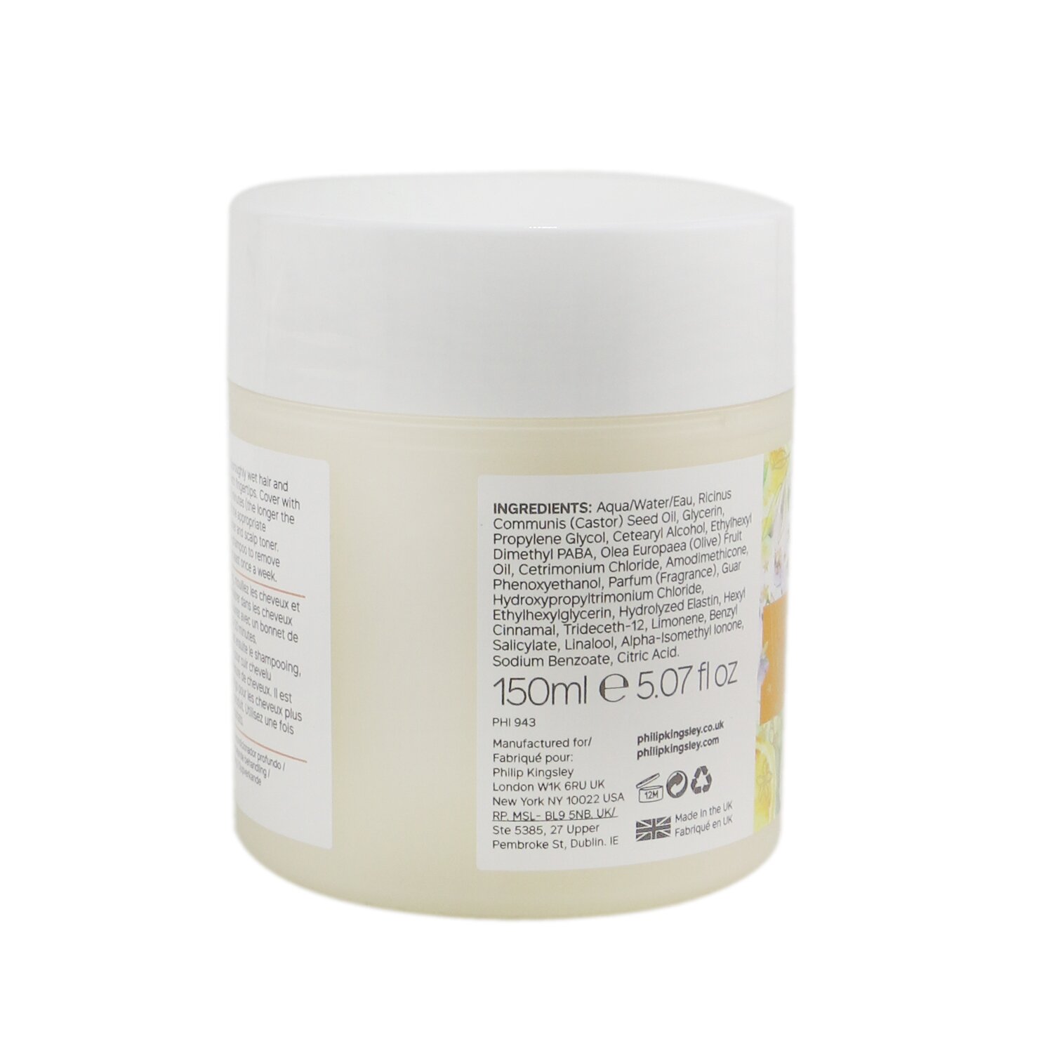 Philip Kingsley Elasticizer Therapies Mayan Vanilla & Orange Blossom Deep-Conditioning Treatment 150ml/5.07oz