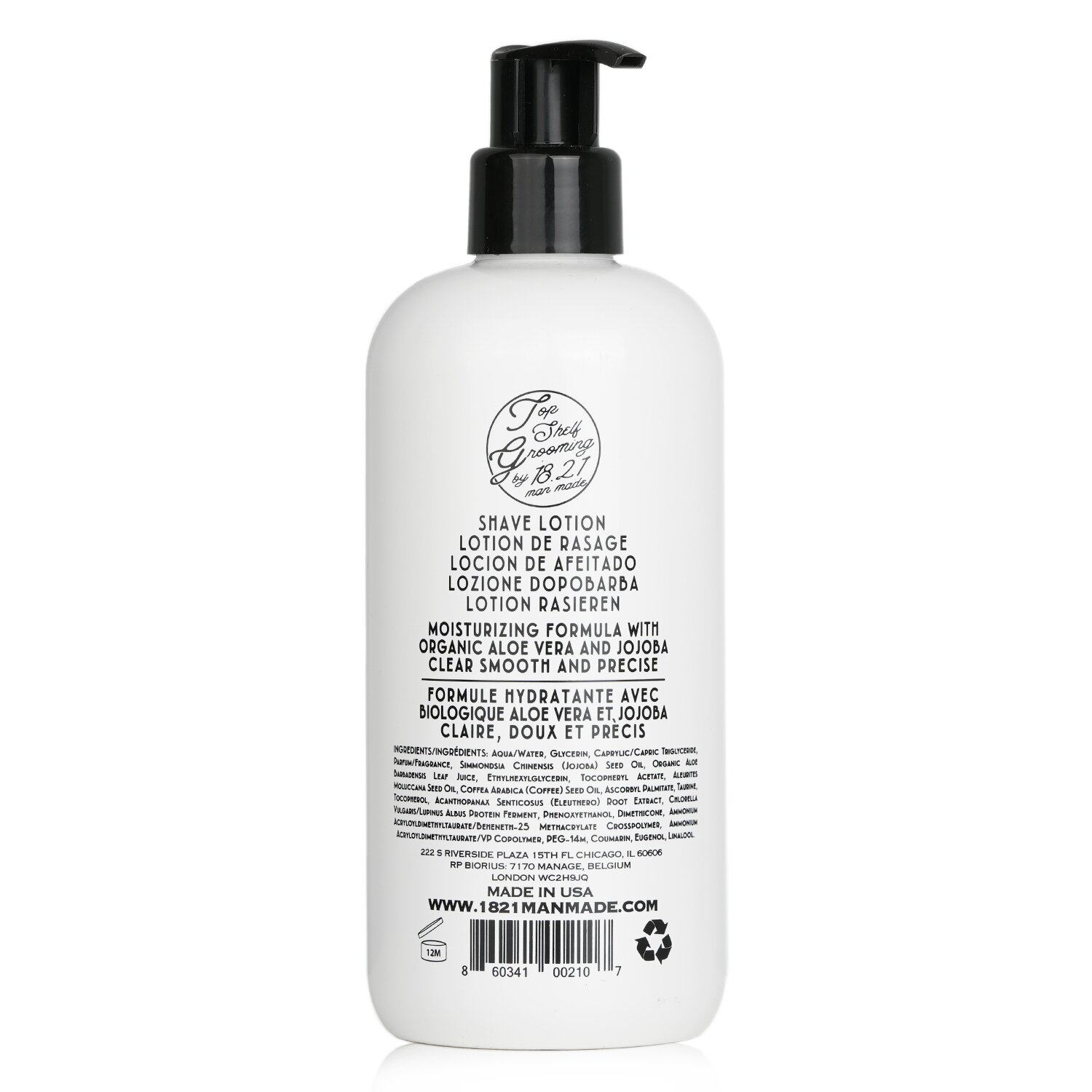 18.21 Man Made Shaving Glide 500ml/16.9oz