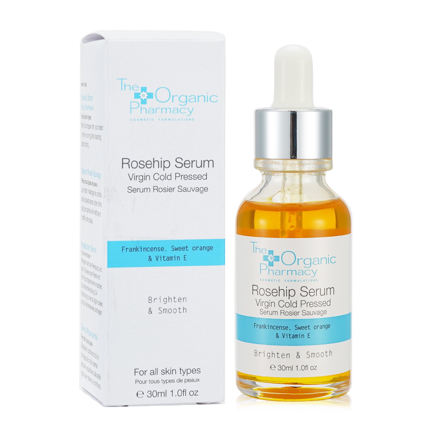 The Organic Pharmacy Rosehip Serum - Virgin Cold Pressed (For All Skin Types) 30ml/1oz
