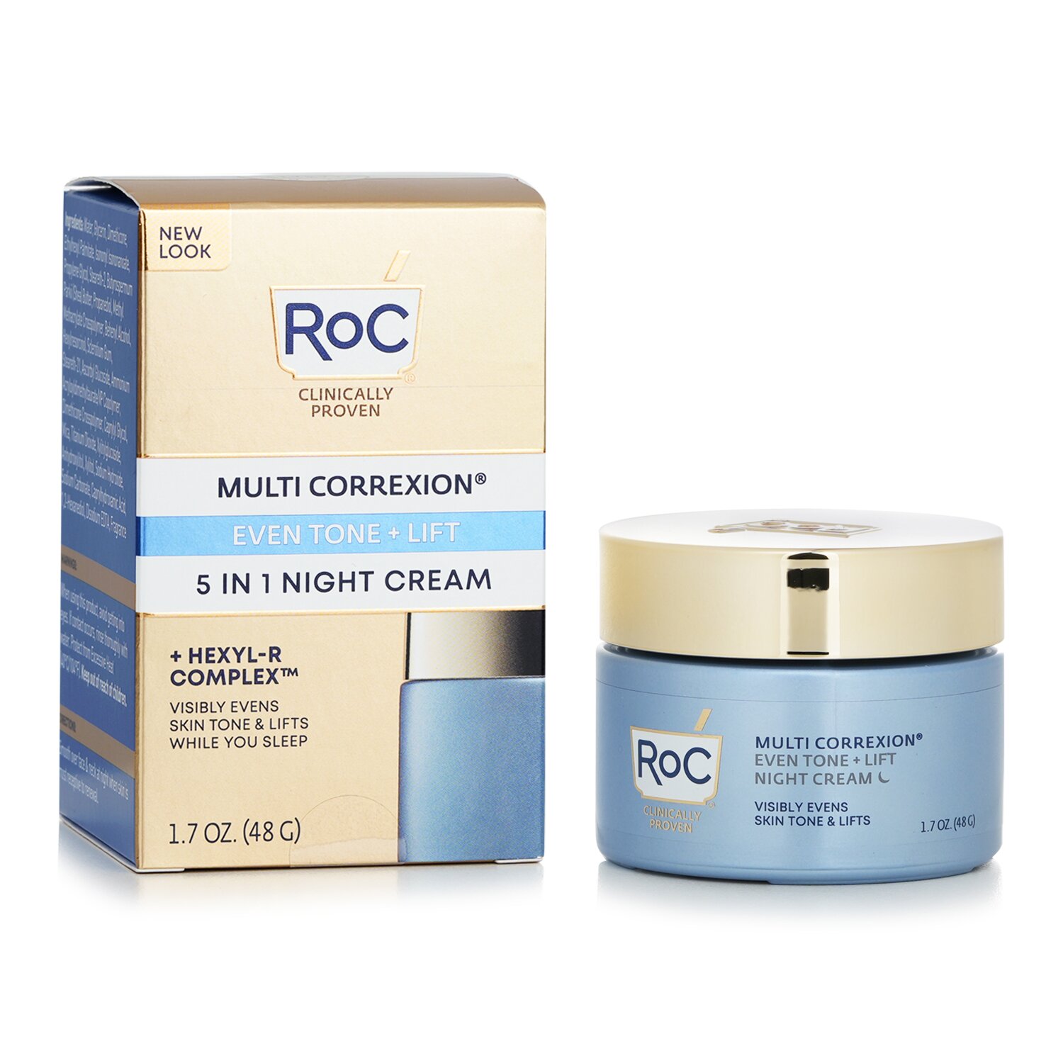 ROC Multi Correxion Even Tone + Lift - Kem dưỡng da ban đêm 5 trong 1 48g/1.7oz