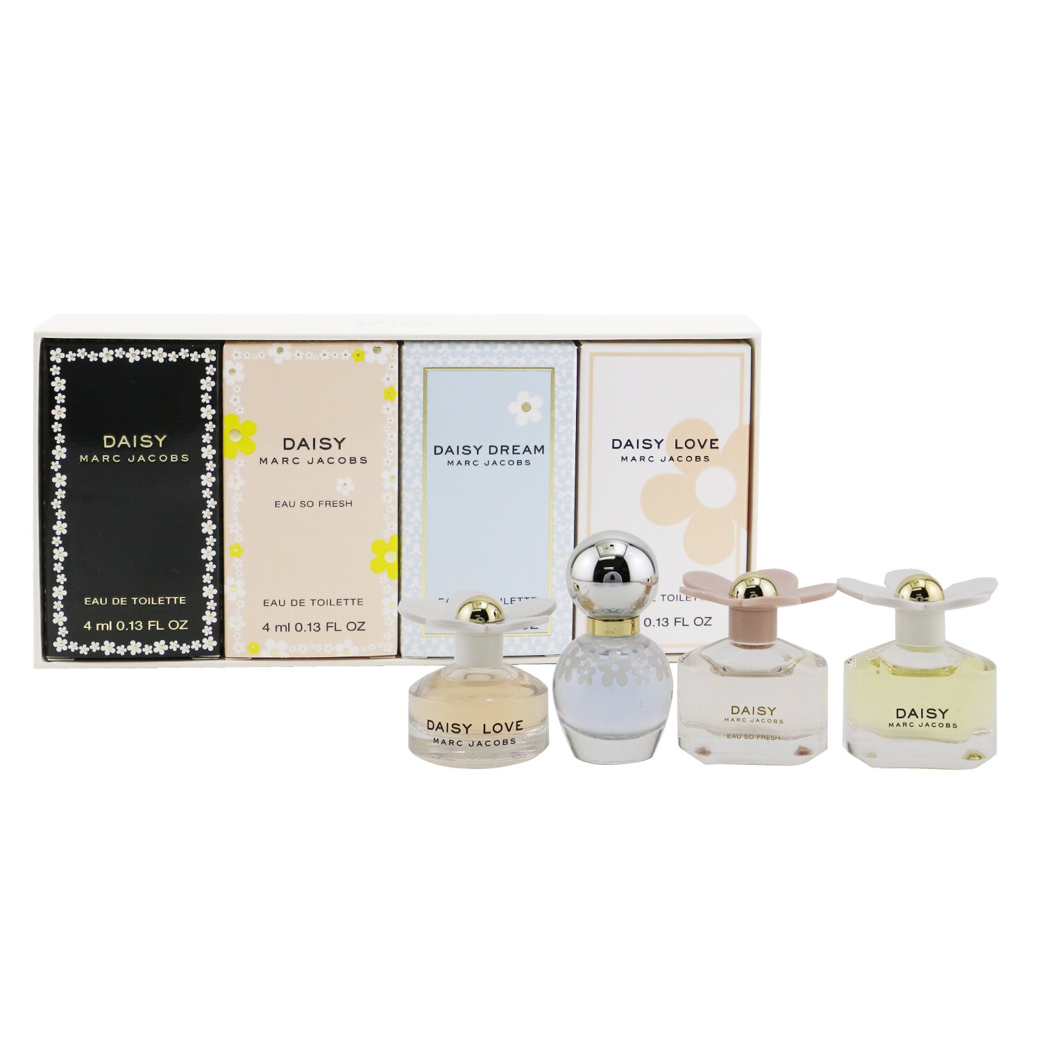 Marc Jacobs Daisy Miniature Coffret: Daisy, Daisy Eau So Fresh, Daisy Dream, Daisy Love 4x4ml/0.13oz