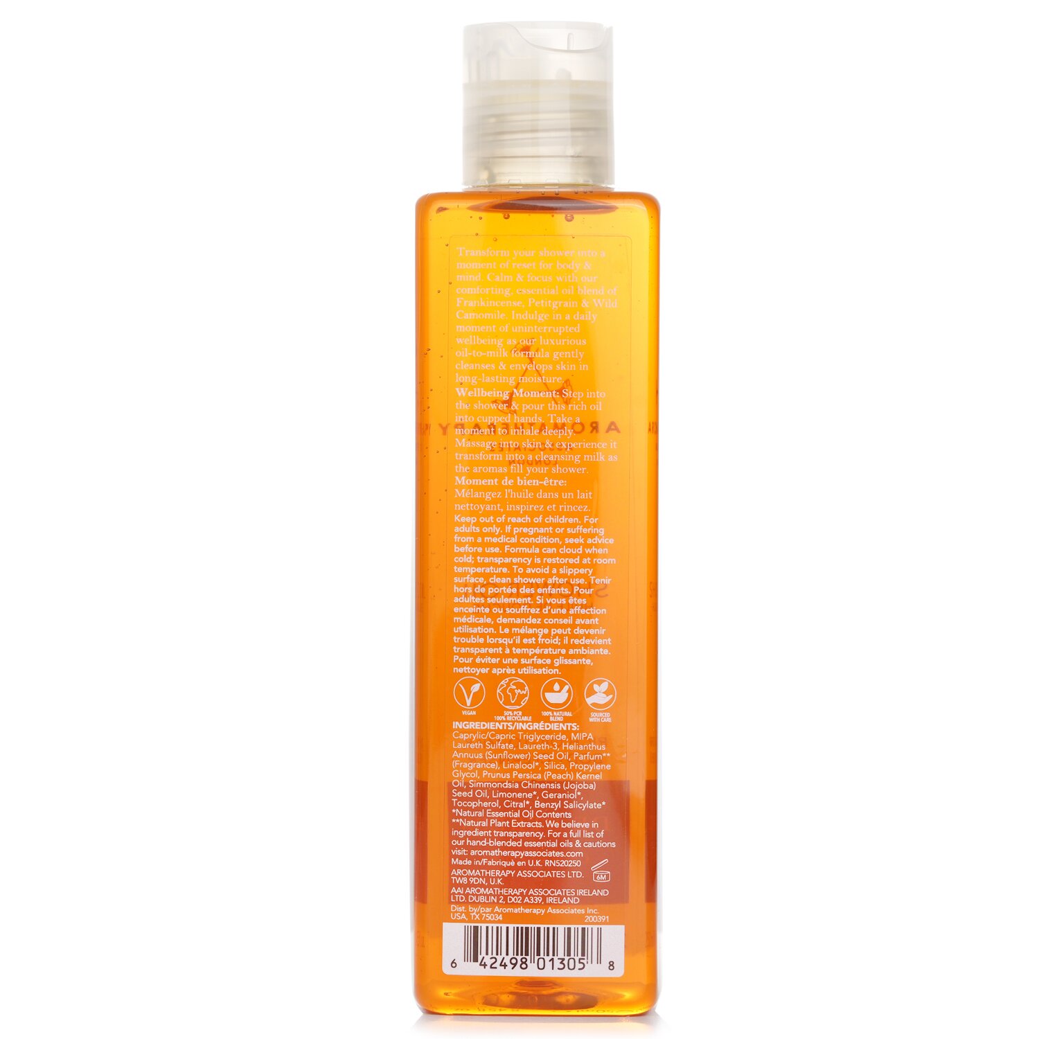 Aromatherapy Associates De-Stress - Shower Oil 250ml/8.45oz