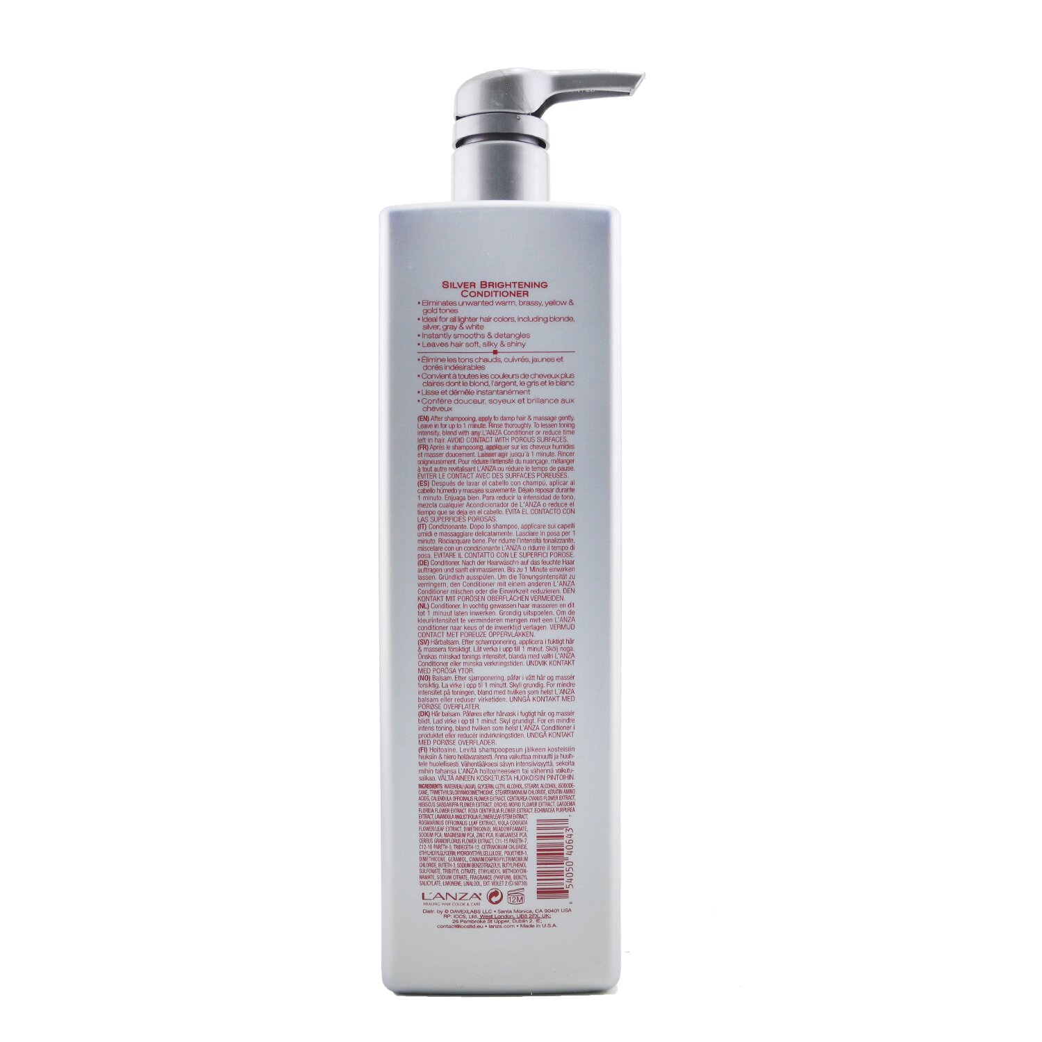 Lanza Acondicionador iluminador de plata Healing ColorCare 1000ml/33.8oz